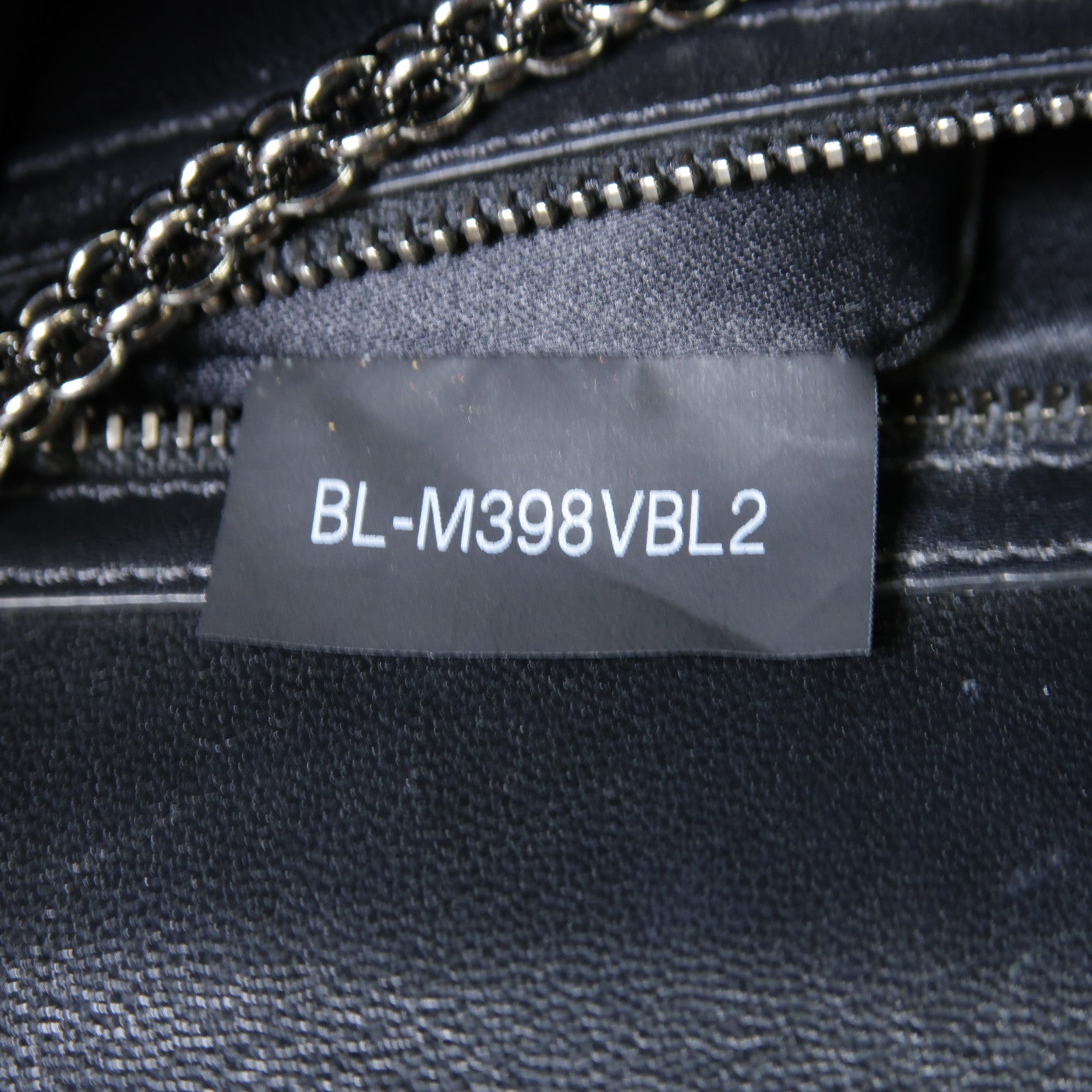 Valentino 牛皮皮革Chain Shoulder銀扣鏈帶肩背袋黑色