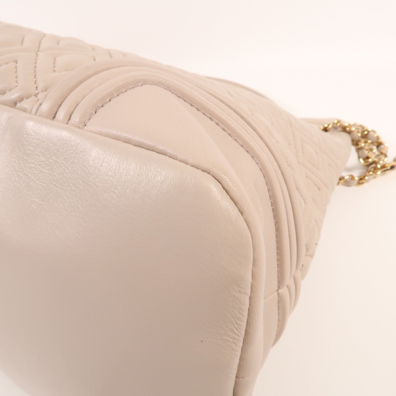 Tory Burch 牛皮皮革Tote Bag金扣鏈帶肩背袋