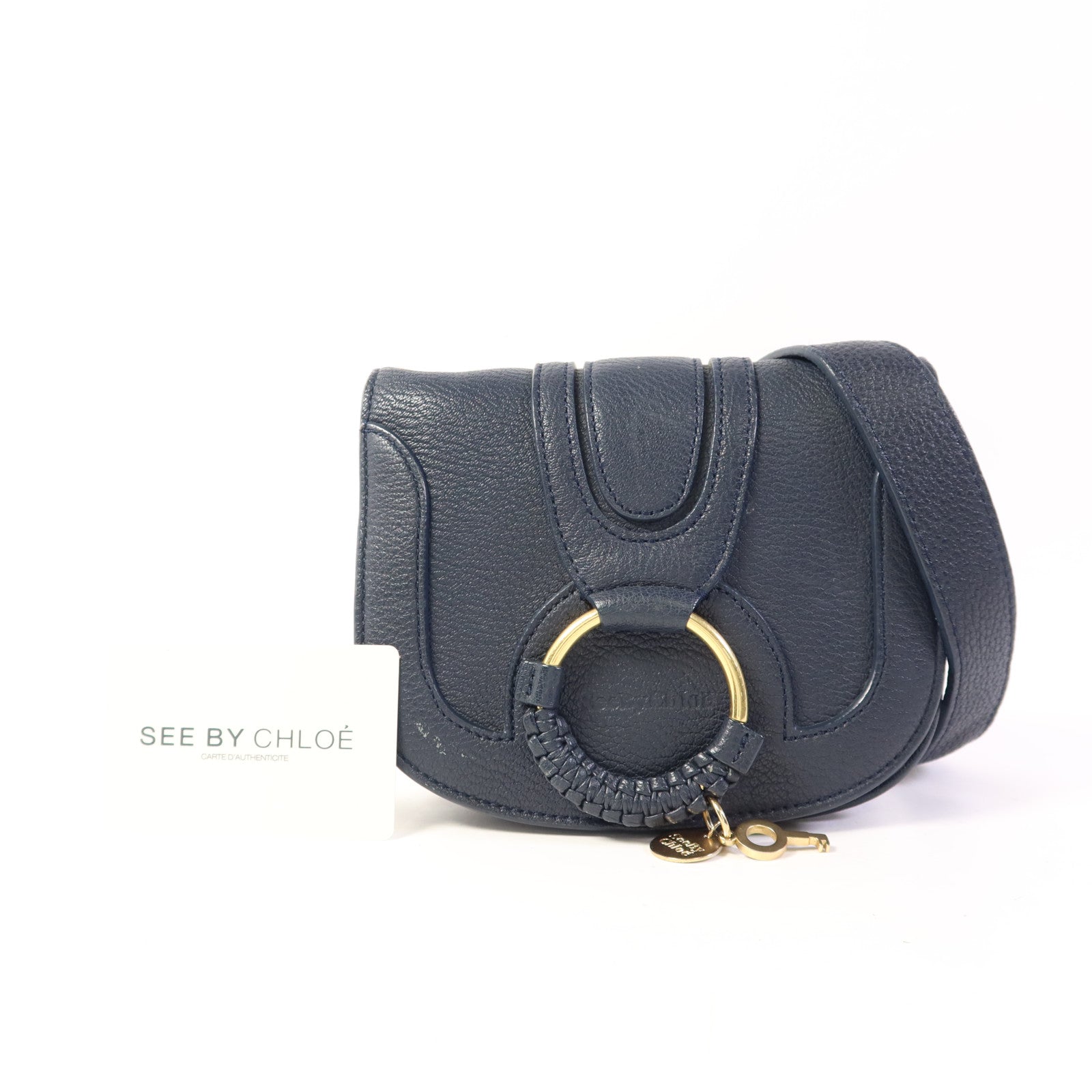 SEE BY CHLOE 牛皮皮革Shoulder Bag金扣肩背袋