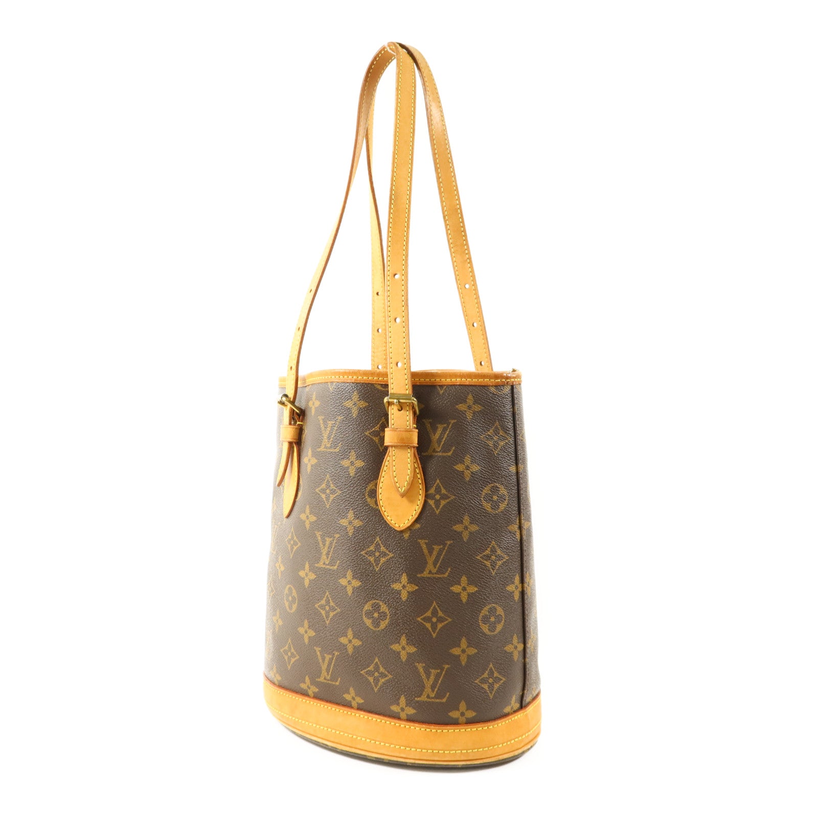 LOUIS VUITTON Monogram Bucket PM金扣手挽袋