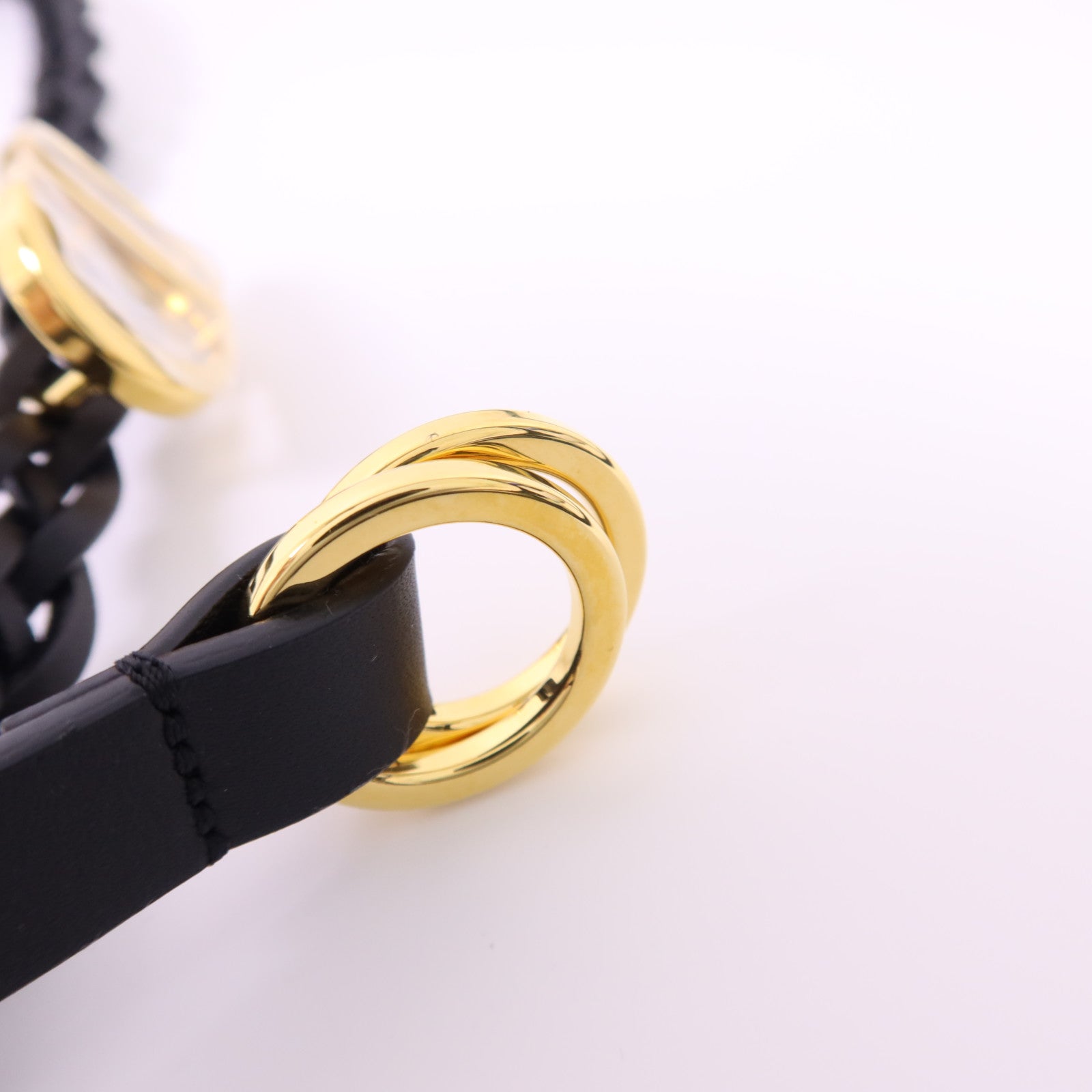 Dior 牛皮皮革Belt金扣皮帶