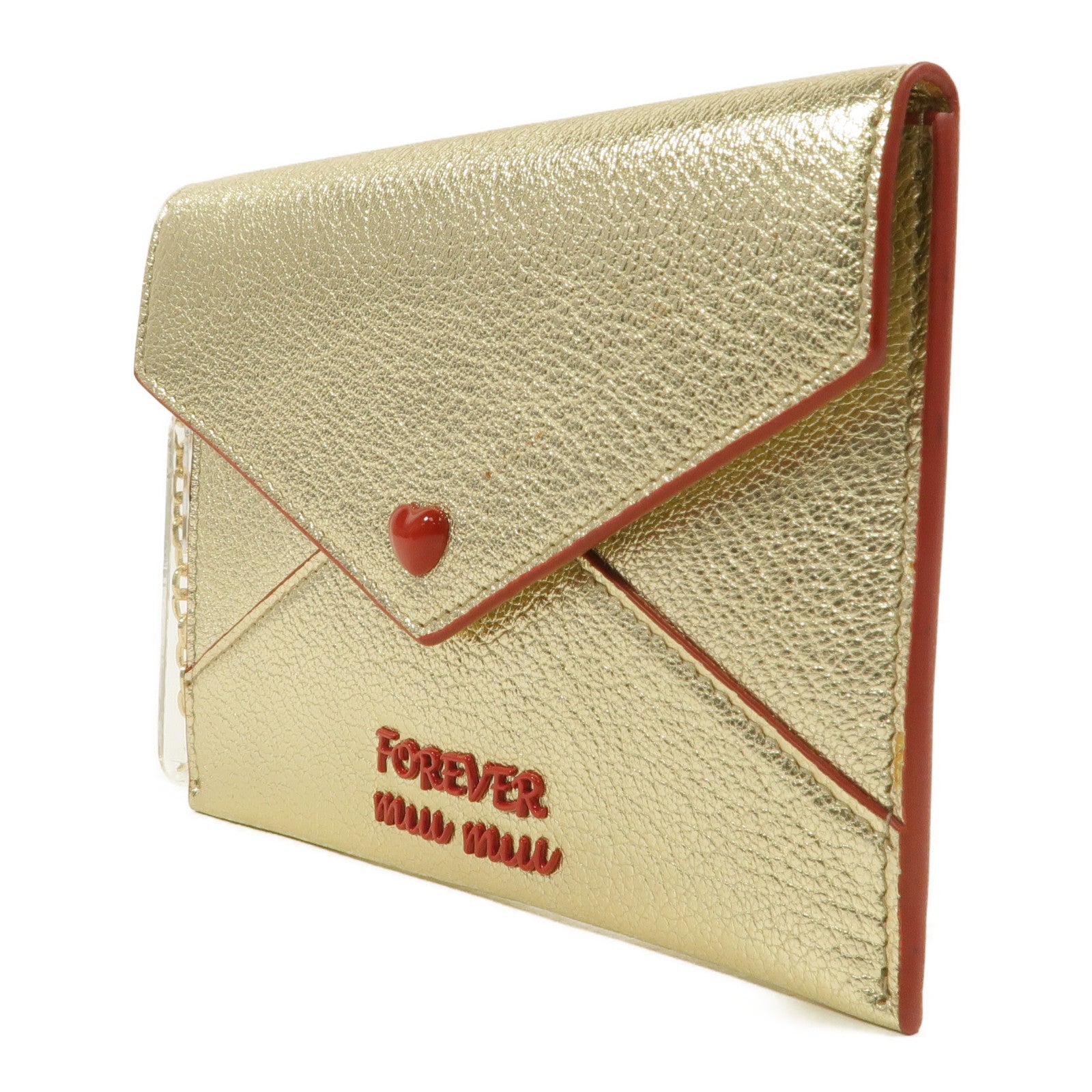 Miu Miu 牛皮皮革Madras Love手拿包