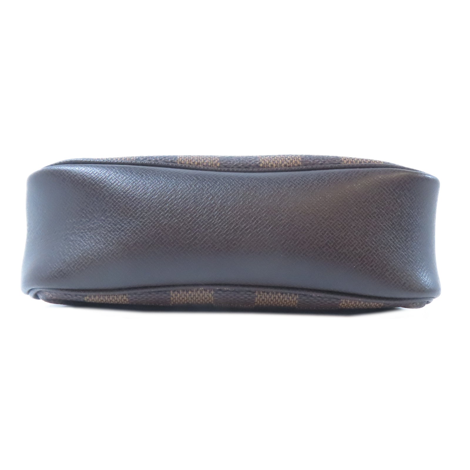 LOUIS VUITTON Damier Trousse Pochette Accessories金扣手挽袋啡色
