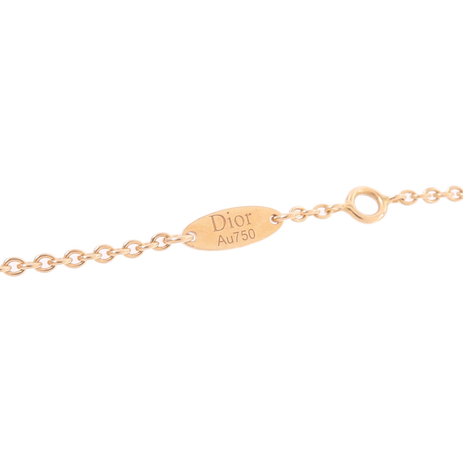Dior 18K玫瑰金Rose Des Vents紅玉髓手鏈