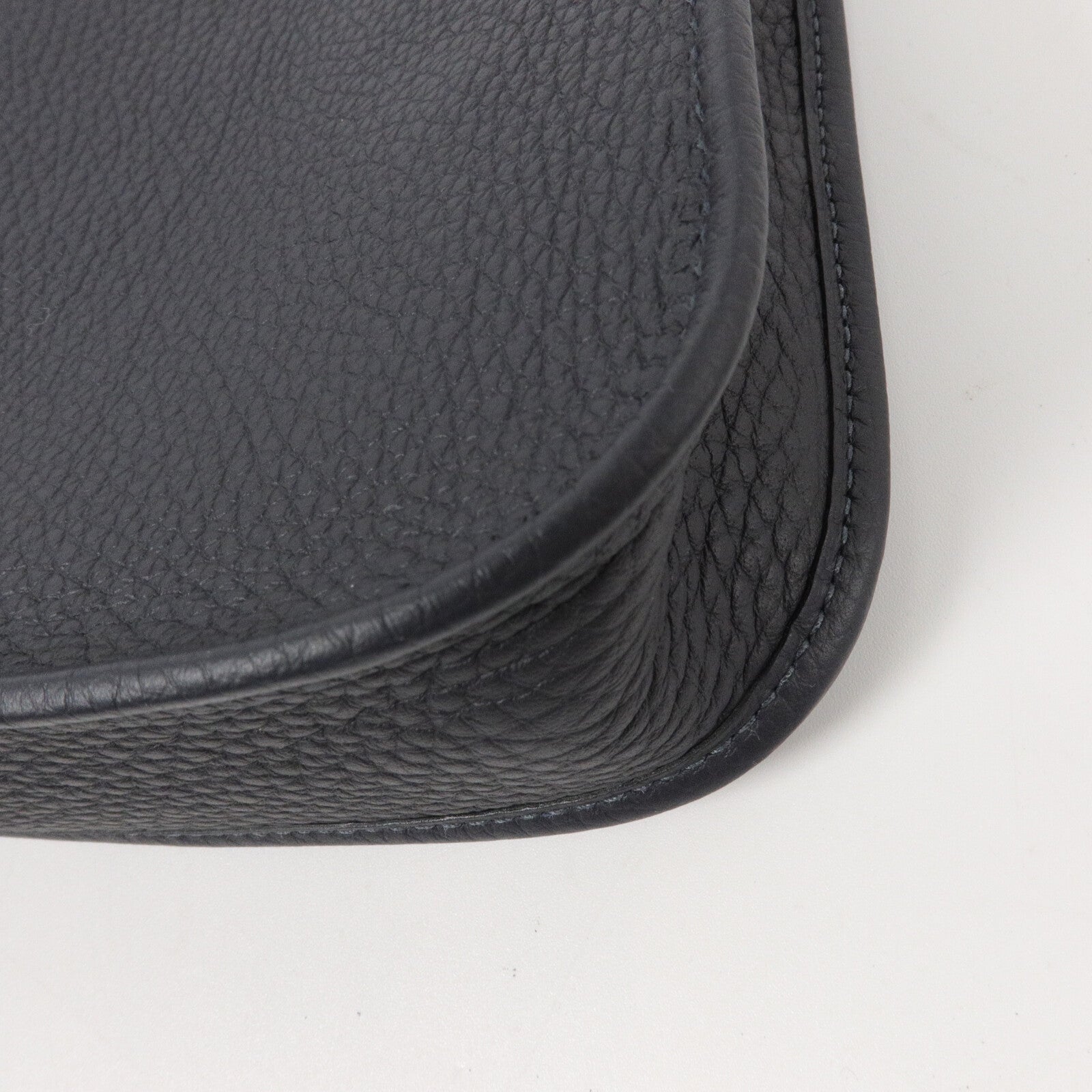 HERMES Clemence皮革Evelyne TPM肩背袋Bleu Encre