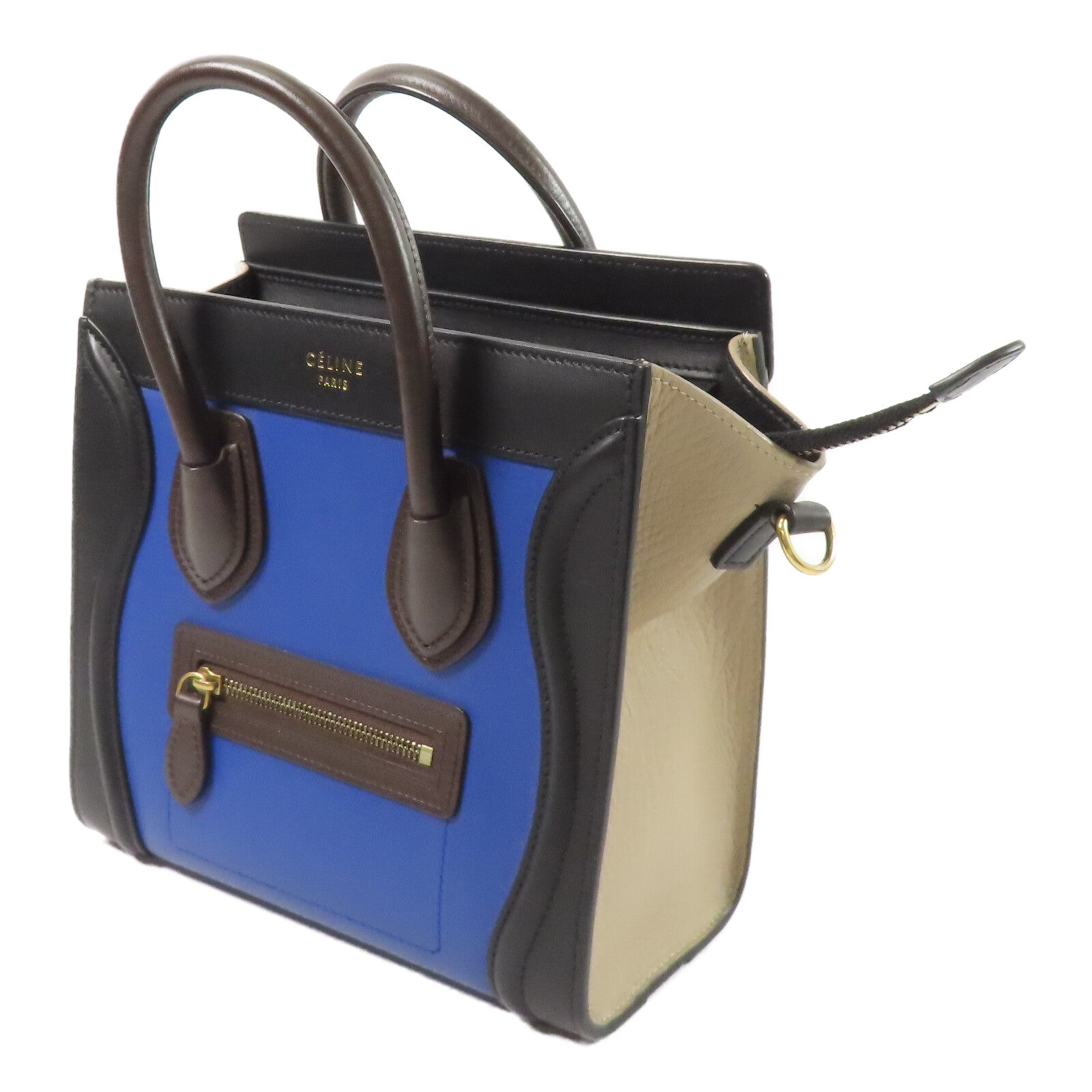 CELINE 牛皮皮革Nano Luggage手挽肩背兩用袋
