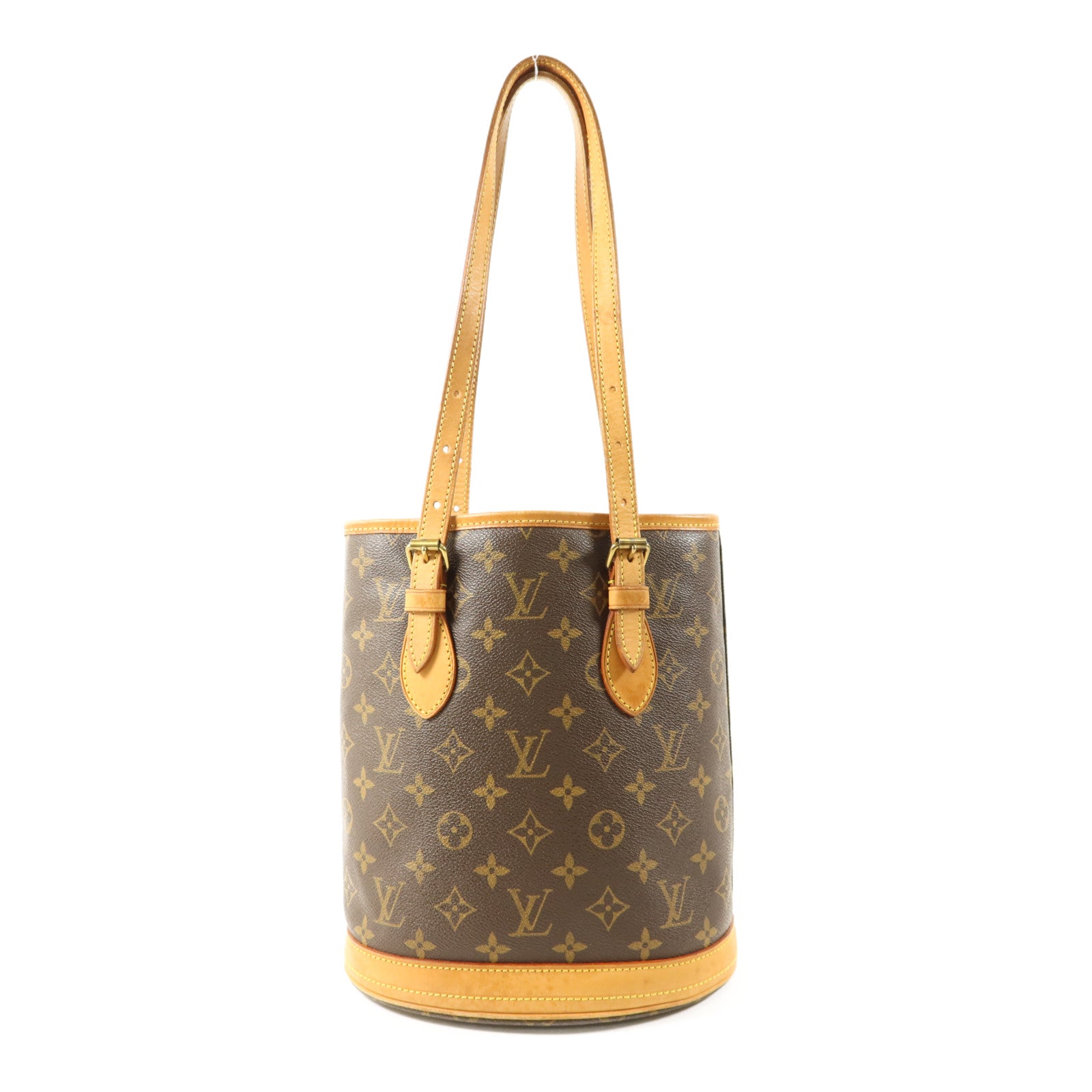 LOUIS VUITTON Monogram Bucket PM金扣手挽袋