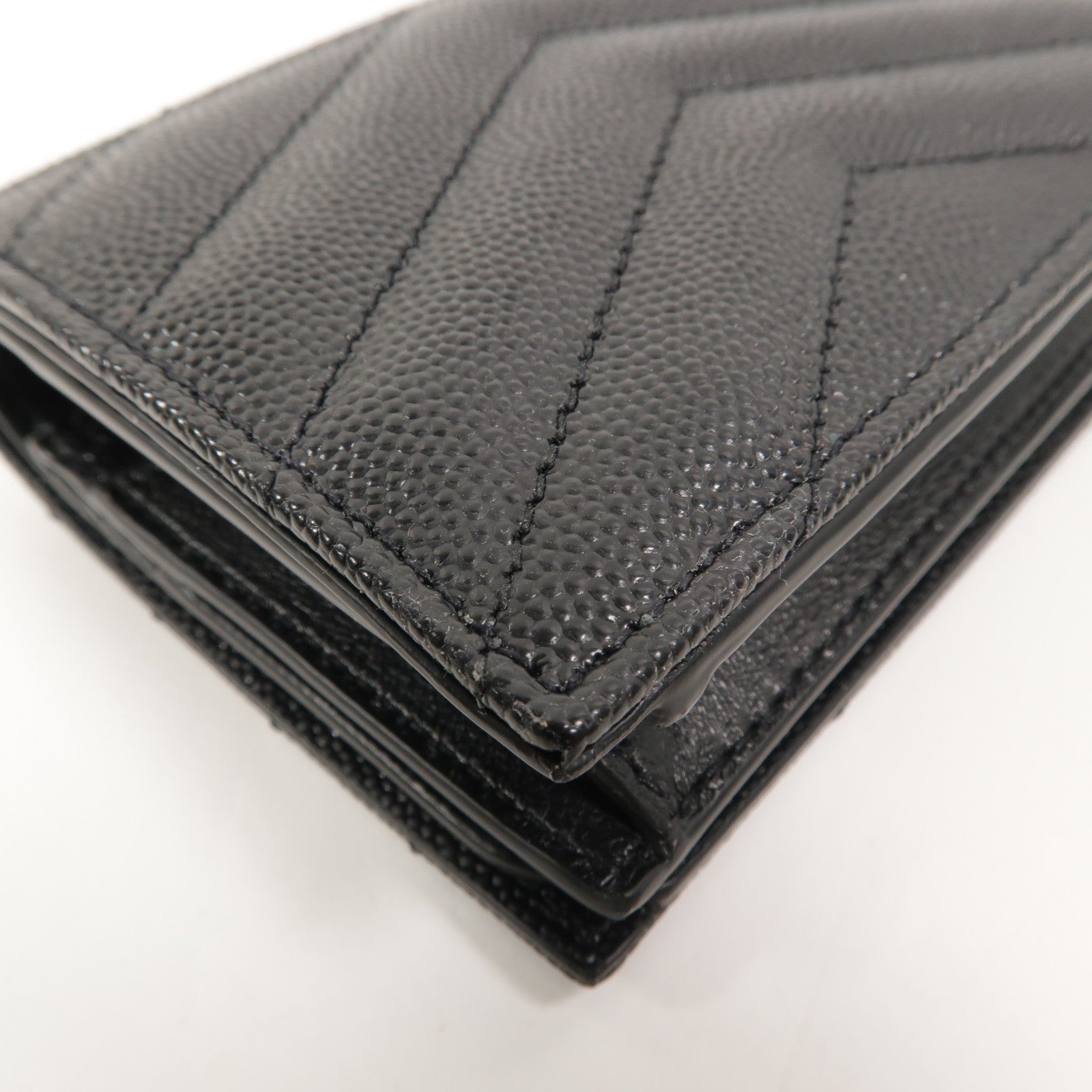 SAINT LAURENT 牛皮皮革Cassandre Matelasse Flap Card Case錢包