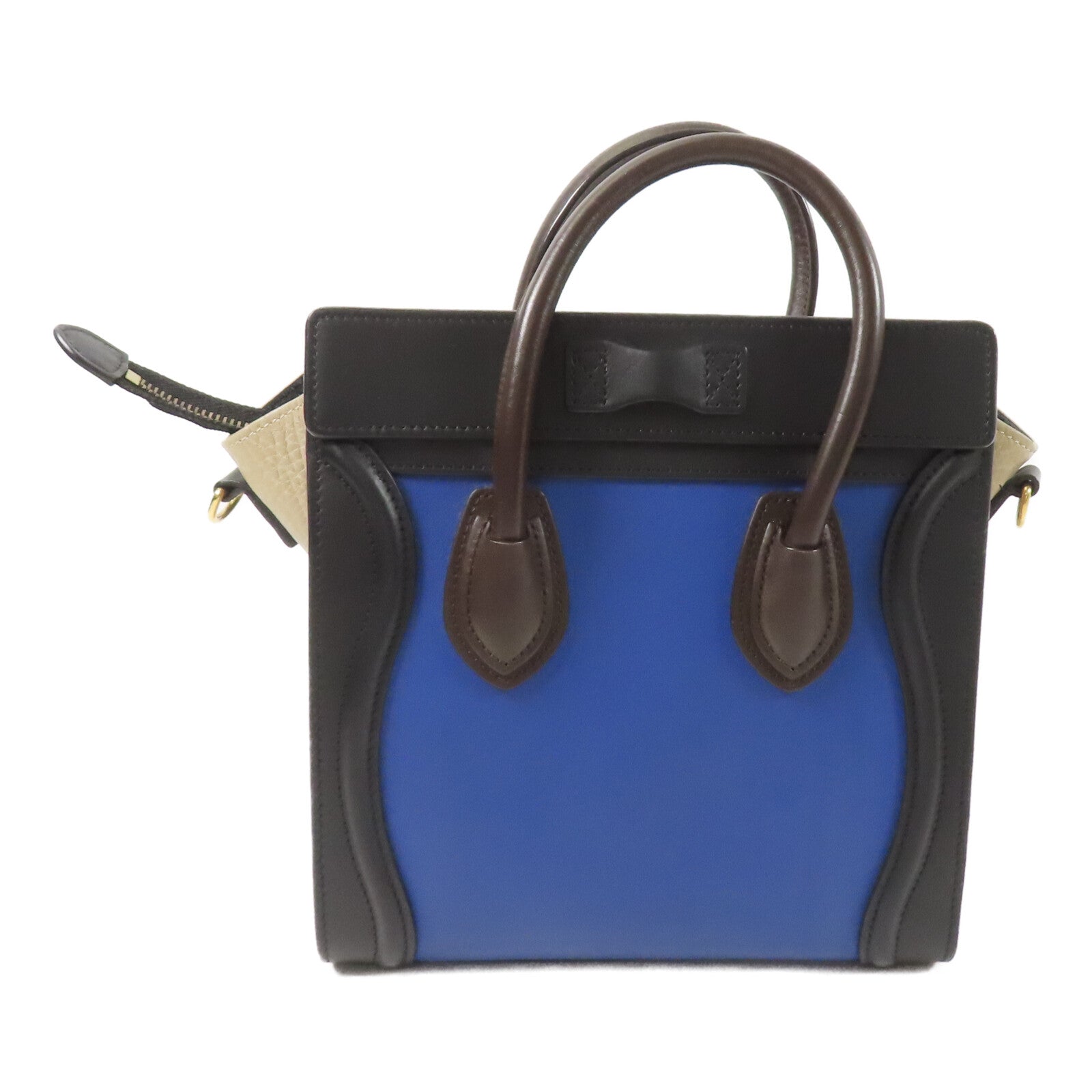 CELINE 牛皮皮革Nano Luggage手挽肩背兩用袋