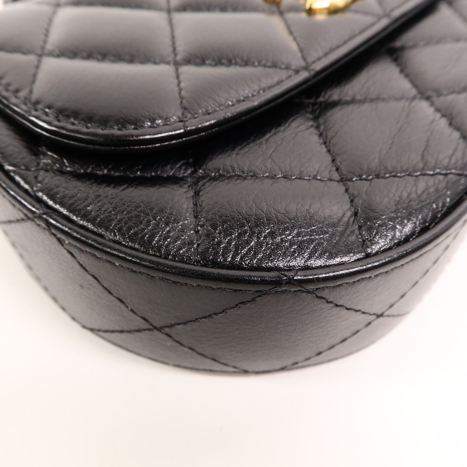 CHANEL 牛皮皮革Chain Shoulder鏈帶手挽肩背兩用袋