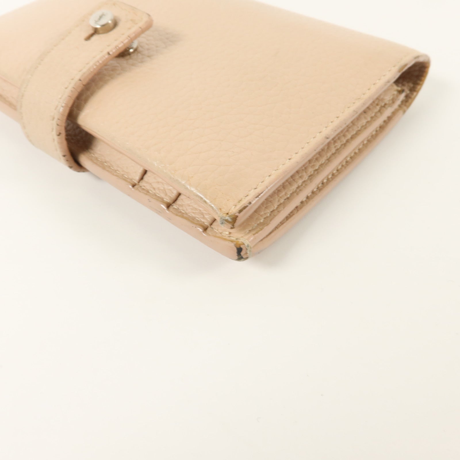 SAINT LAURENT 牛皮皮革Sac De Jour Bifold Wallet銀扣錢包