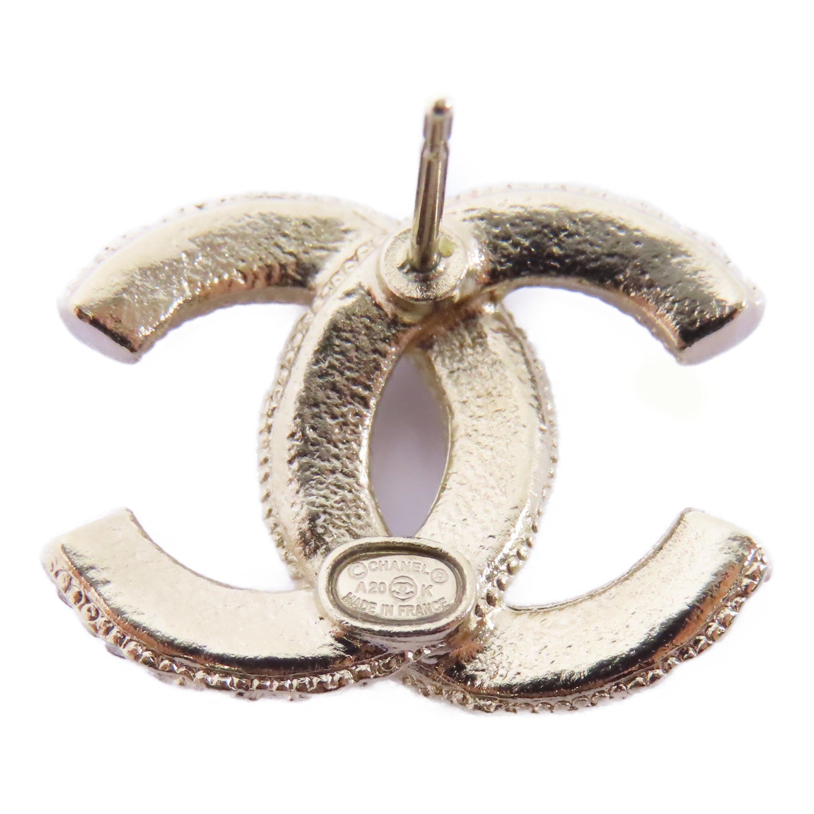 CHANEL 【激減優惠】PVC/金屬Earrings耳環金色/透明