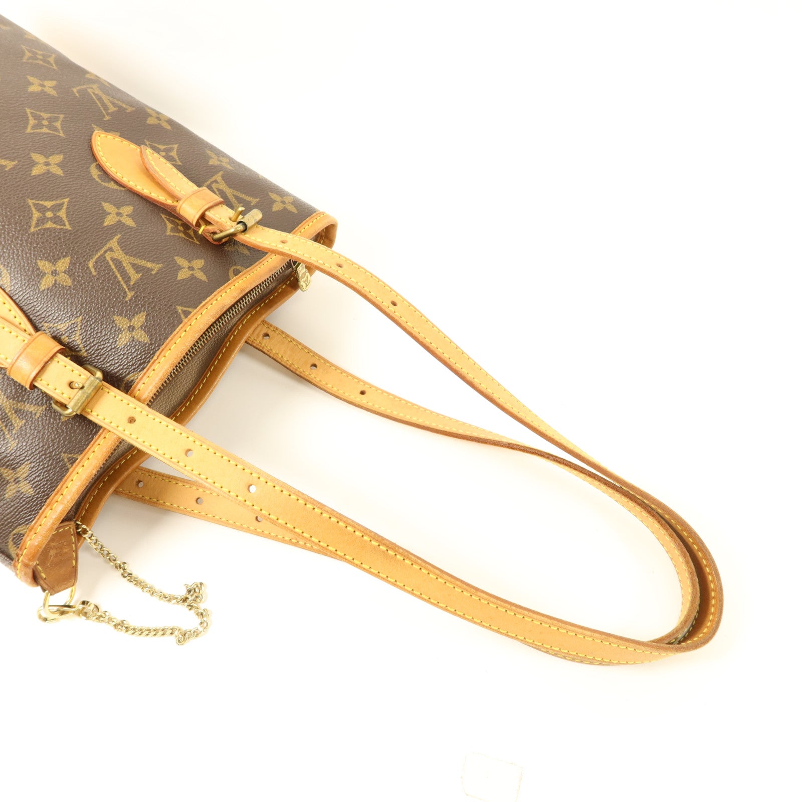 LOUIS VUITTON Monogram Bucket PM金扣手挽袋