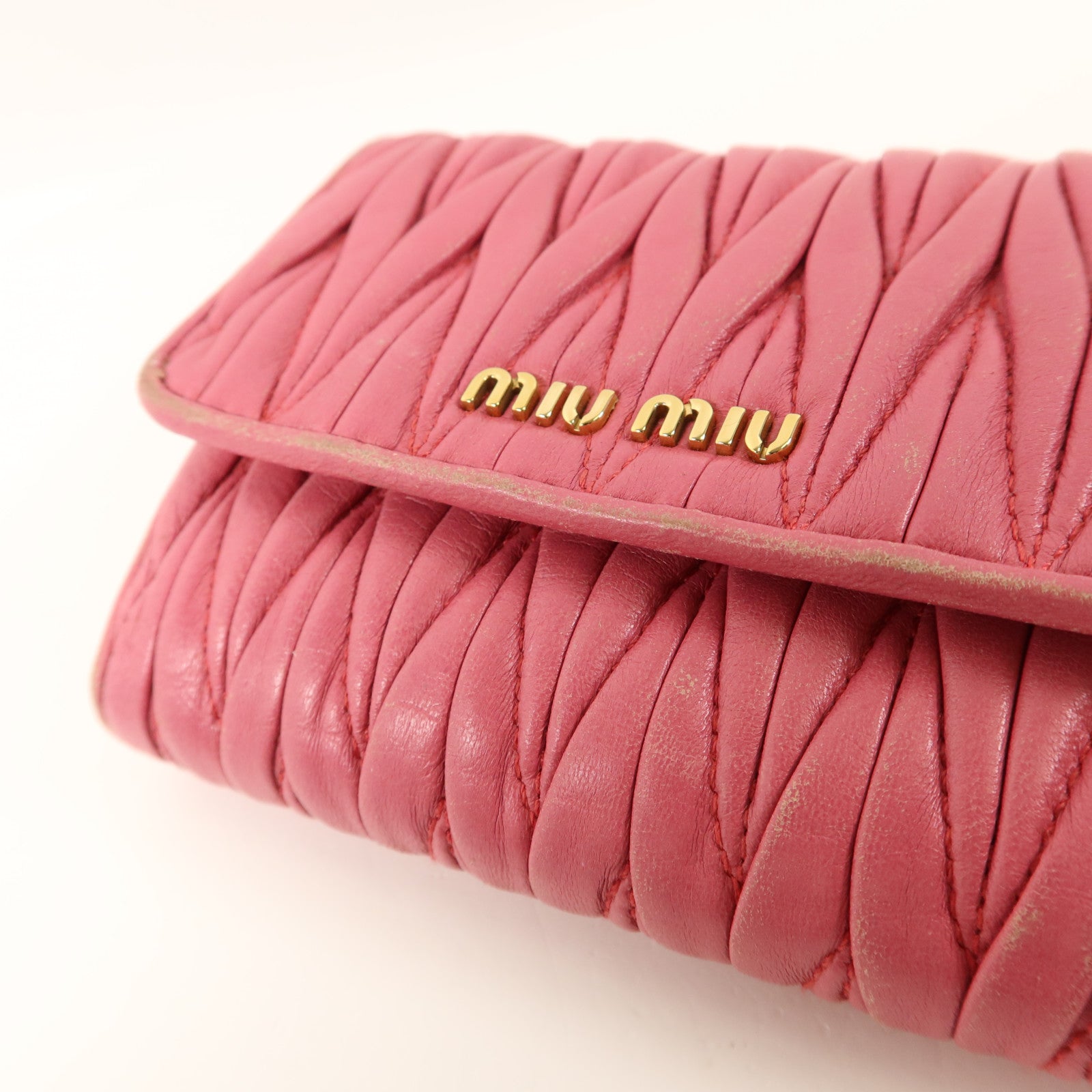 Miu Miu 羊皮皮革Matelasse Wallet錢包
