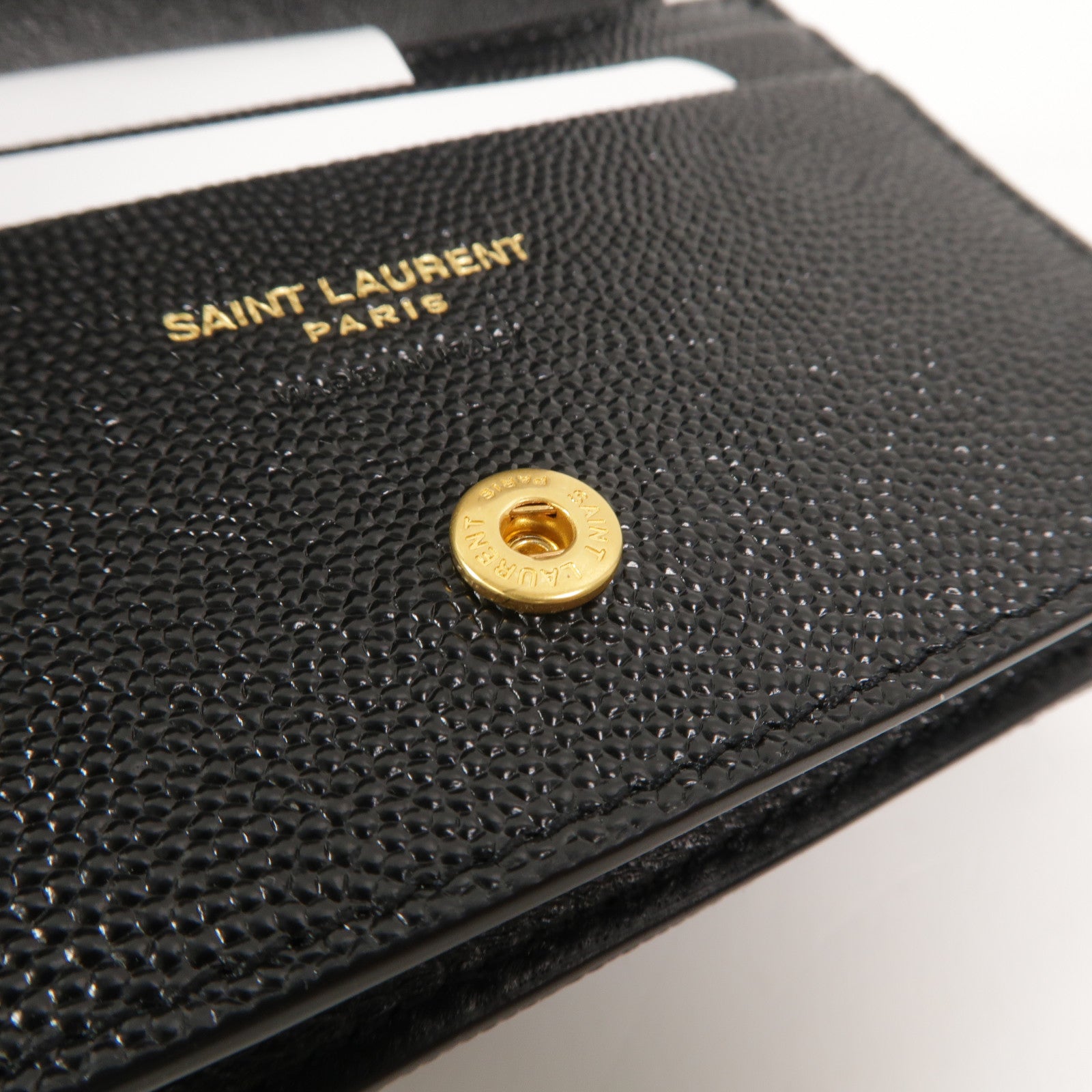 SAINT LAURENT 牛皮皮革Cassandre Matelasse Flap Card Case錢包