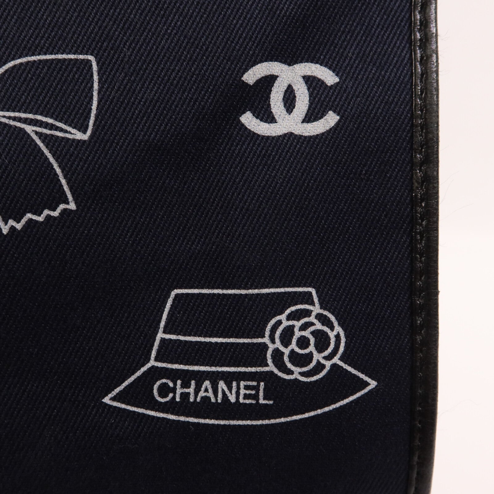 CHANEL 帆布Icon Hand Bag鏈帶手挽袋