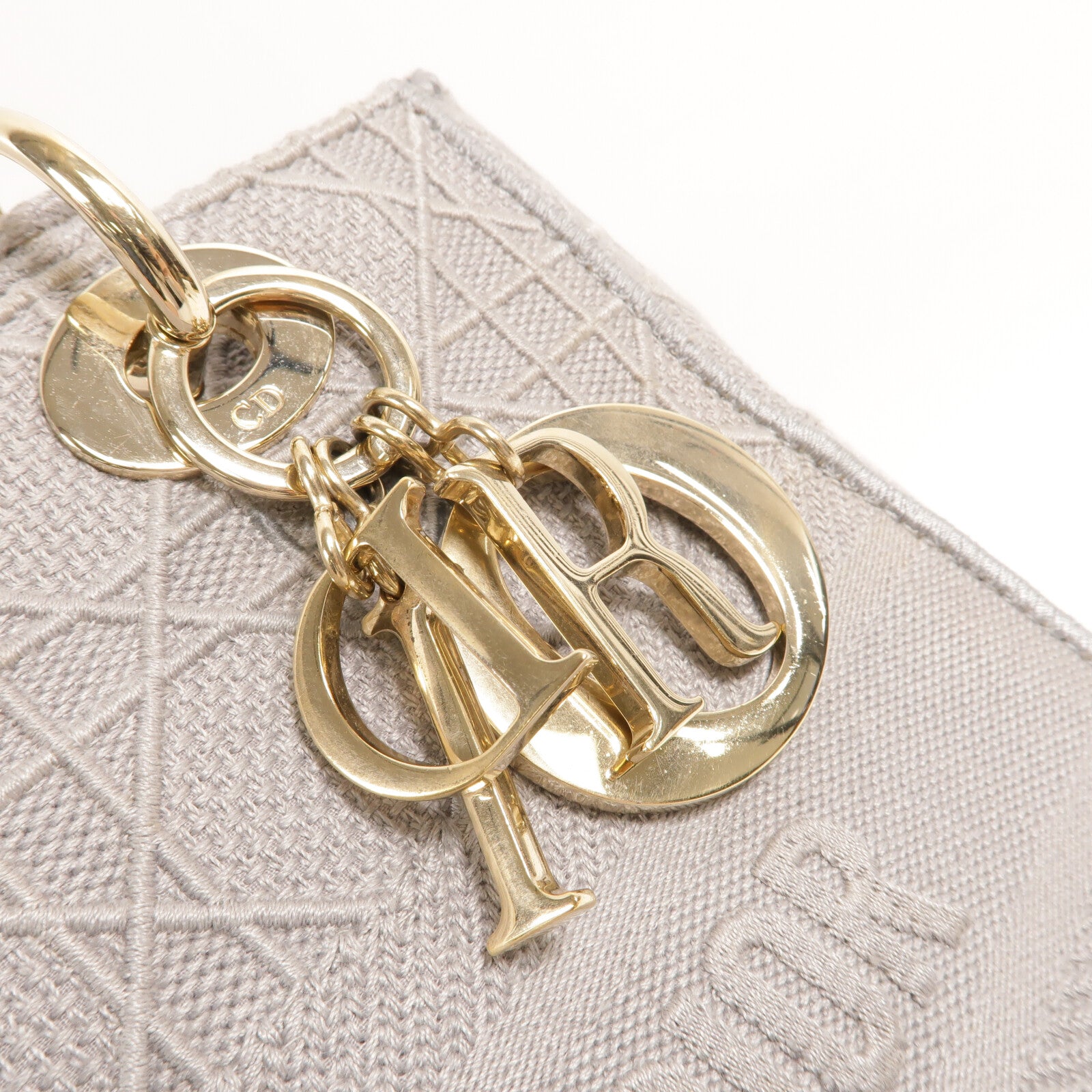 Dior 帆布Lady Dior手挽肩背兩用袋
