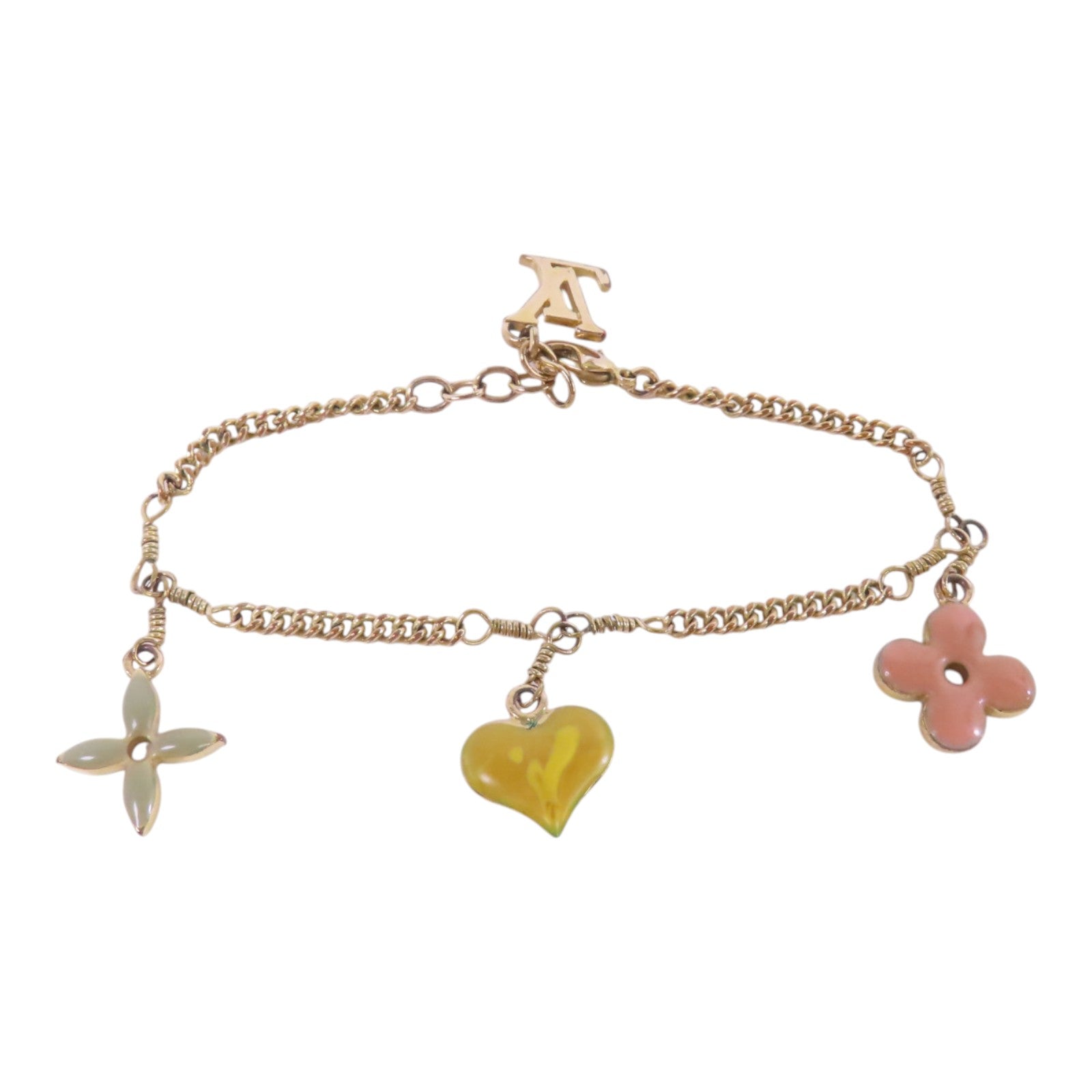 LOUIS VUITTON 金屬/PVC Bracelet金扣手鏈