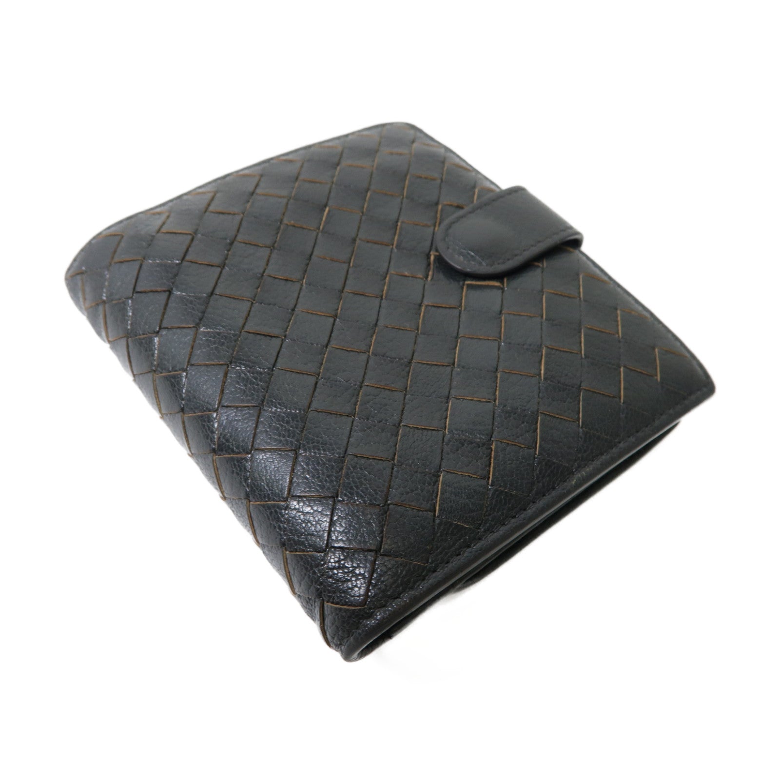 BOTTEGA VENETA 【激減優惠】織紋皮革Wallet錢包灰色