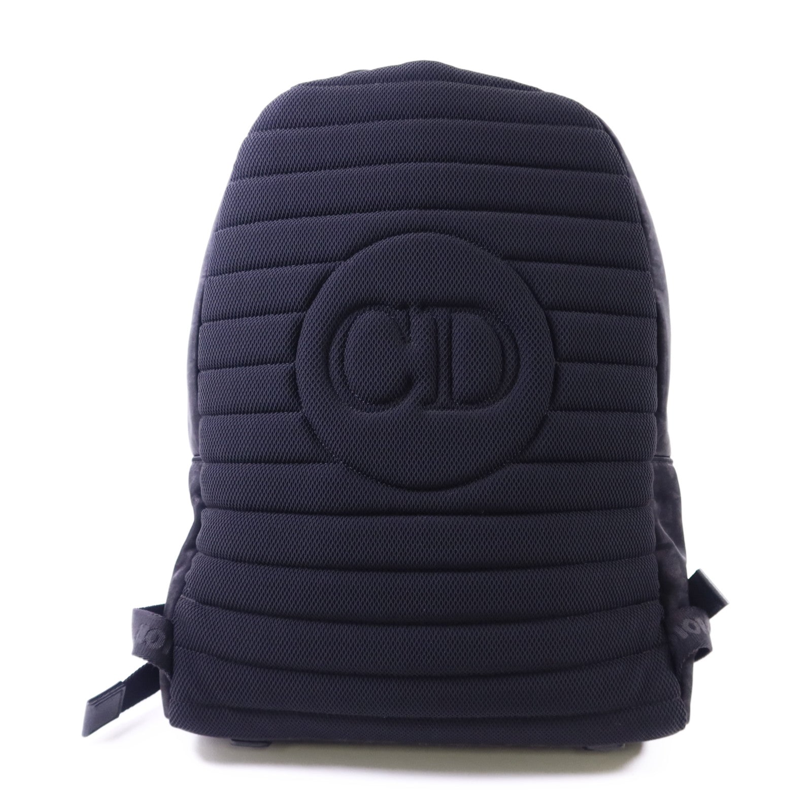 Dior 尼龍/牛皮皮革Trotter Pattern Backpack銀扣背包