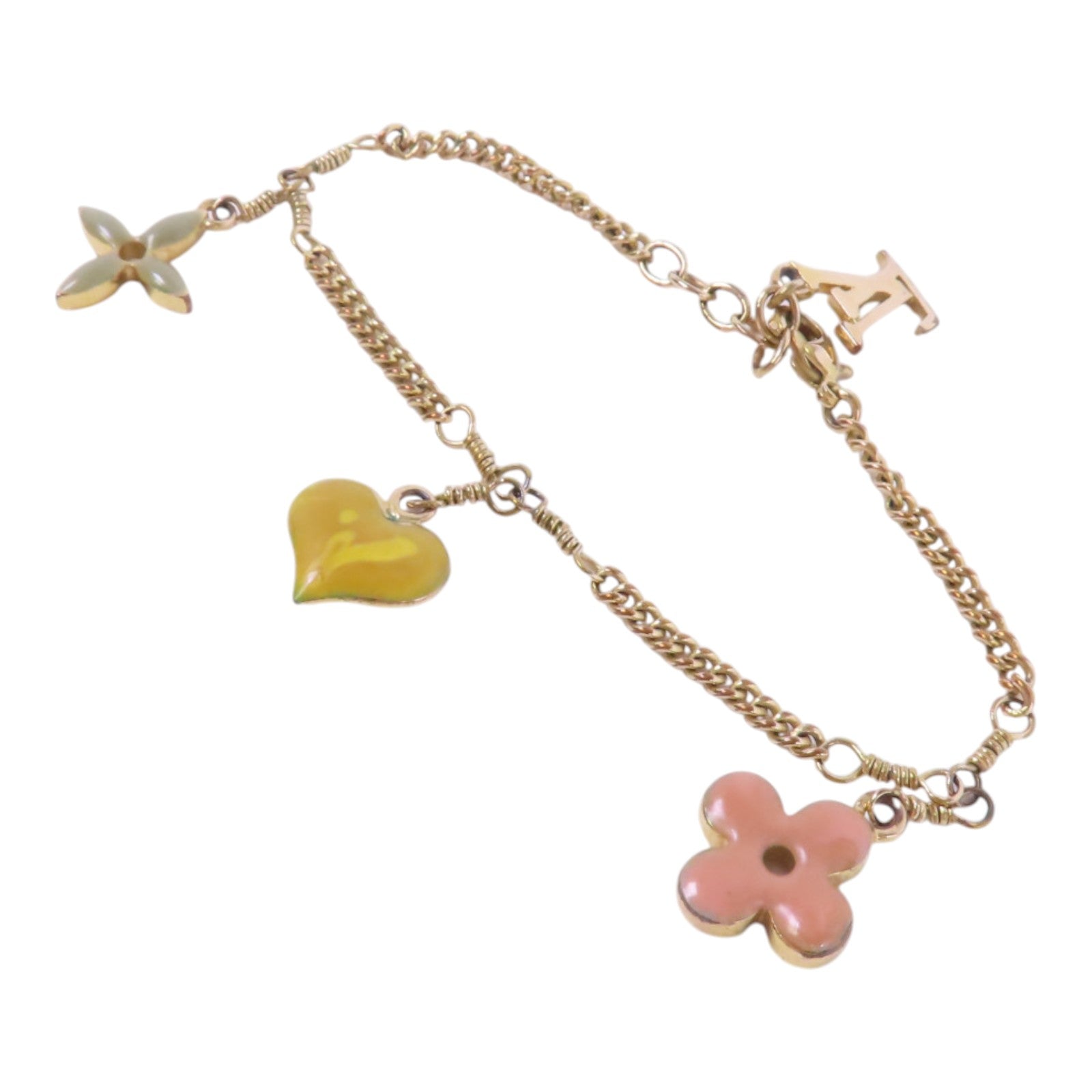 LOUIS VUITTON 金屬/PVC Bracelet金扣手鏈