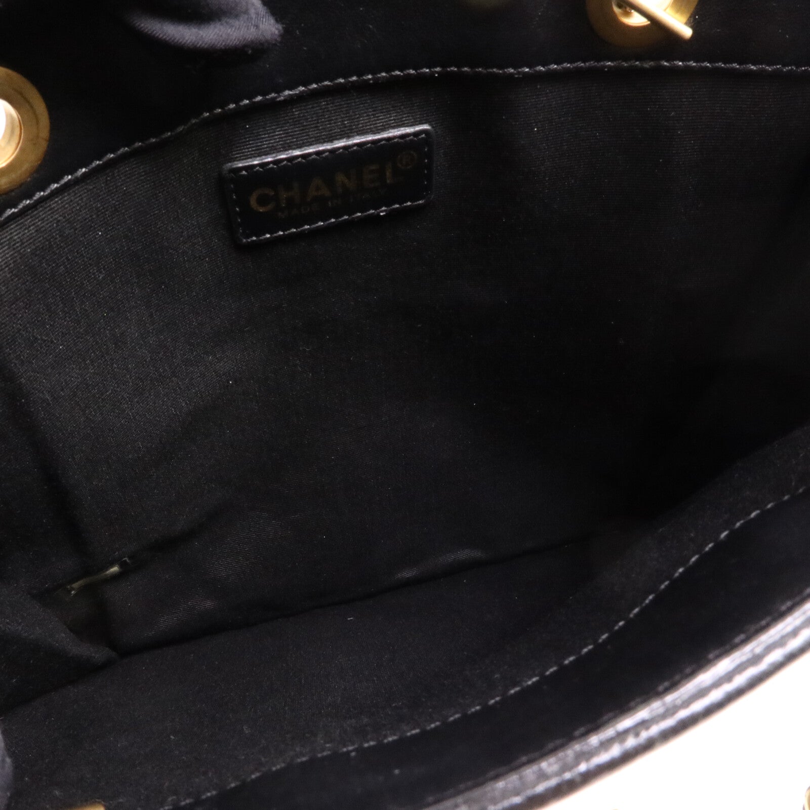 CHANEL 帆布Icon Hand Bag鏈帶手挽袋