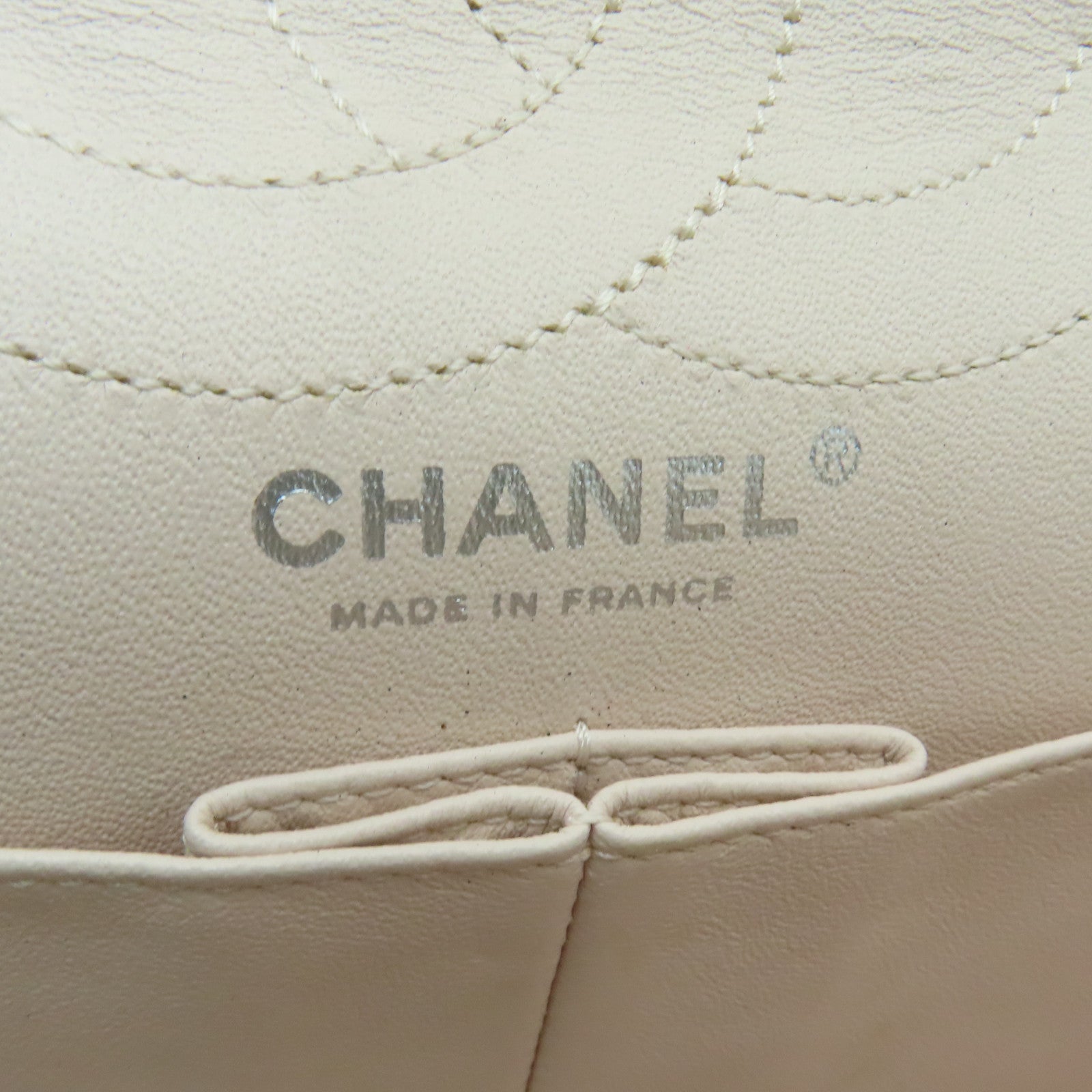 CHANEL **【清倉大減價】菱格羊皮皮革2.55 Chain Shoulder Bag銀扣鏈帶肩背袋粉紅色/白色