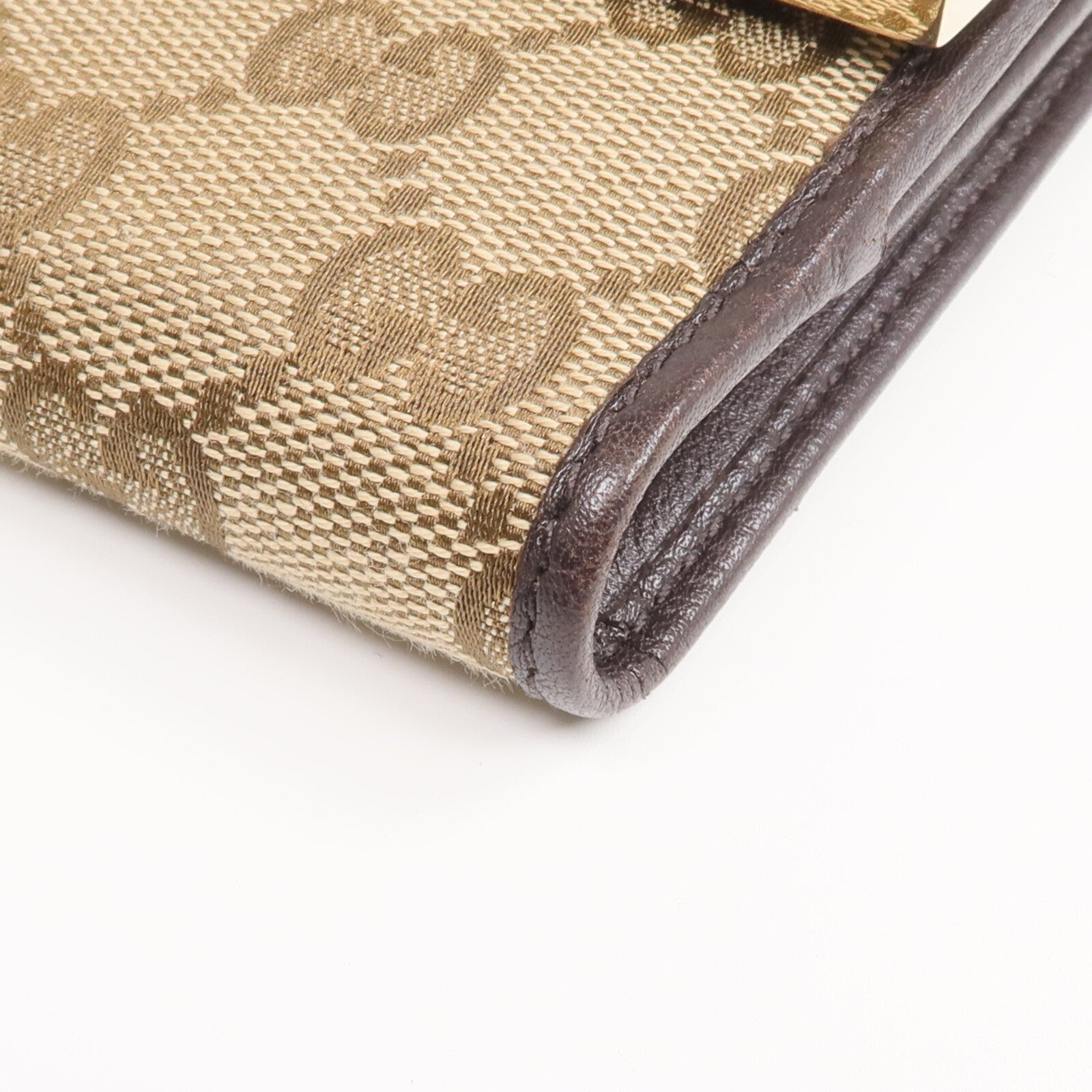 GUCCI 帆布Wallet金扣錢包