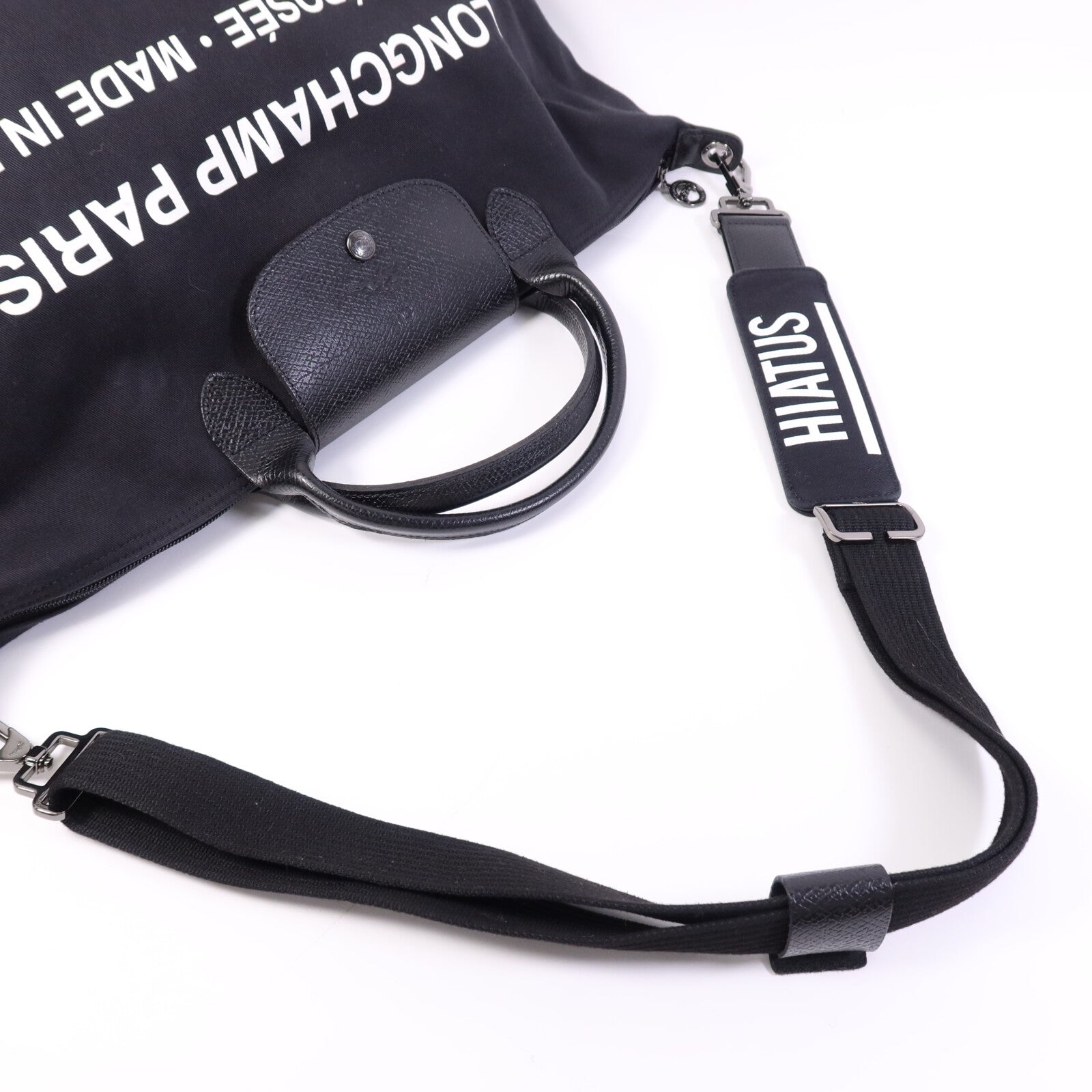 Longchamp 帆布/皮革2 Way Shoulder Bag手挽肩背兩用袋