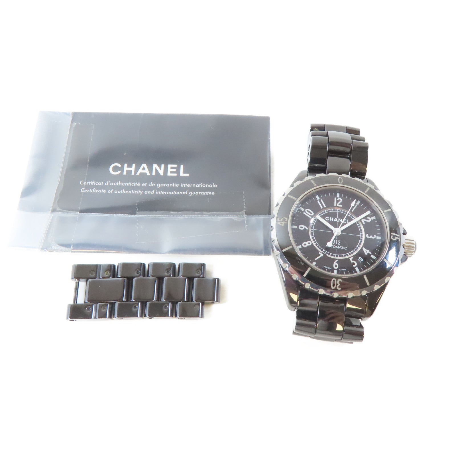 CHANEL J12 38mm陶瓷手錶自動機芯黑色