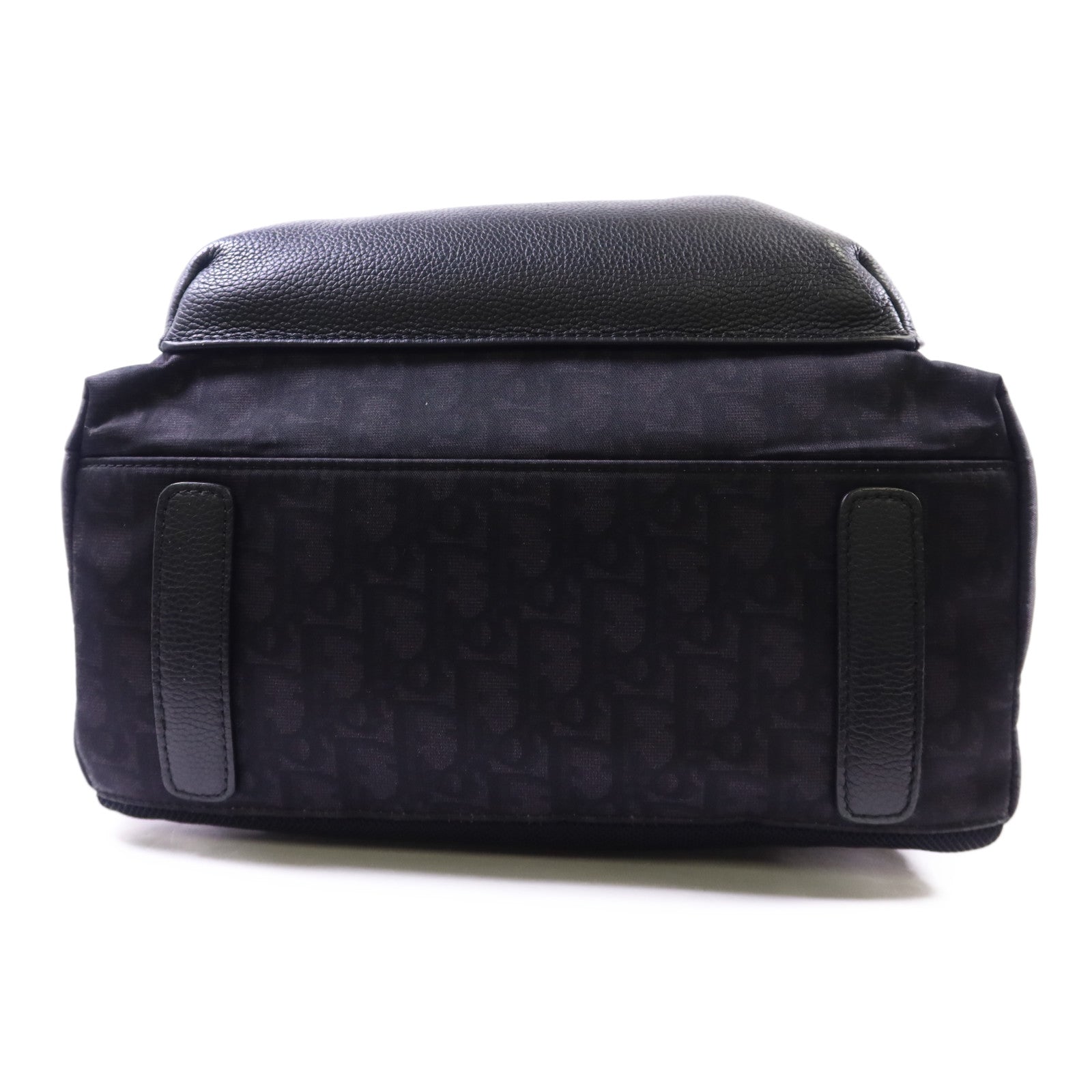 Dior 尼龍/牛皮皮革Trotter Pattern Backpack銀扣背包