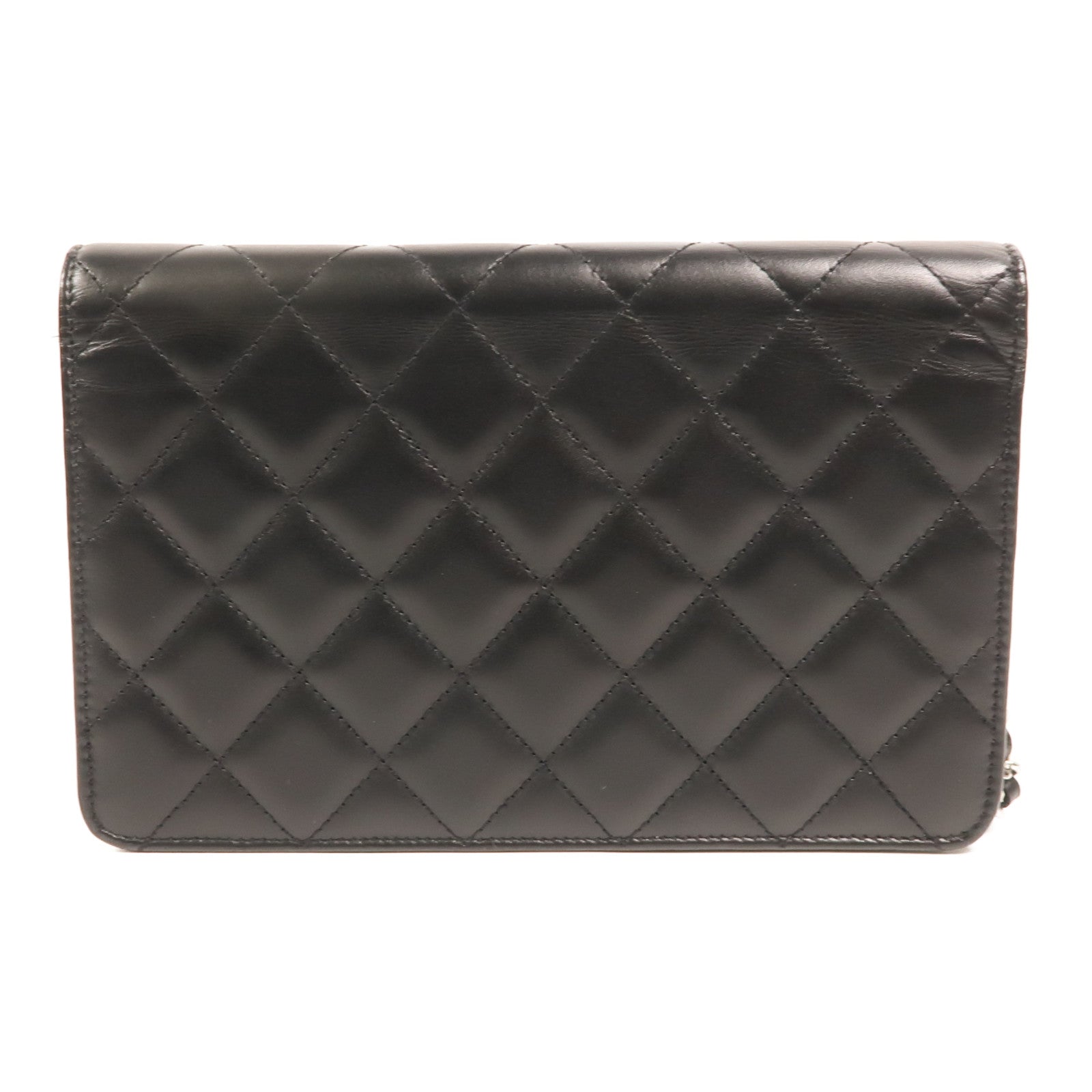 CHANEL 牛皮皮革Cambon Wallet on Chain鏈帶肩背袋