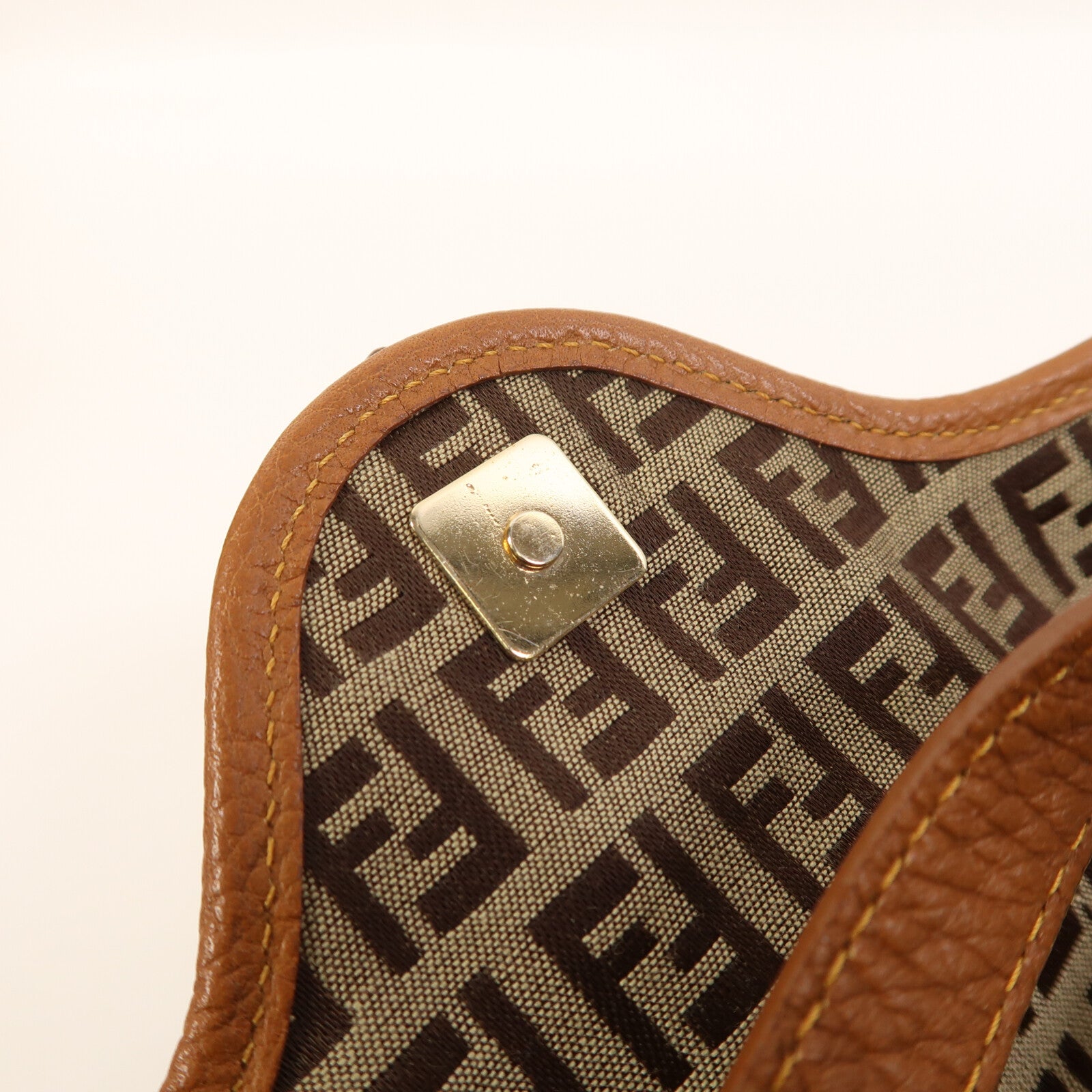 FENDI 帆布Hand Bag金扣手挽袋