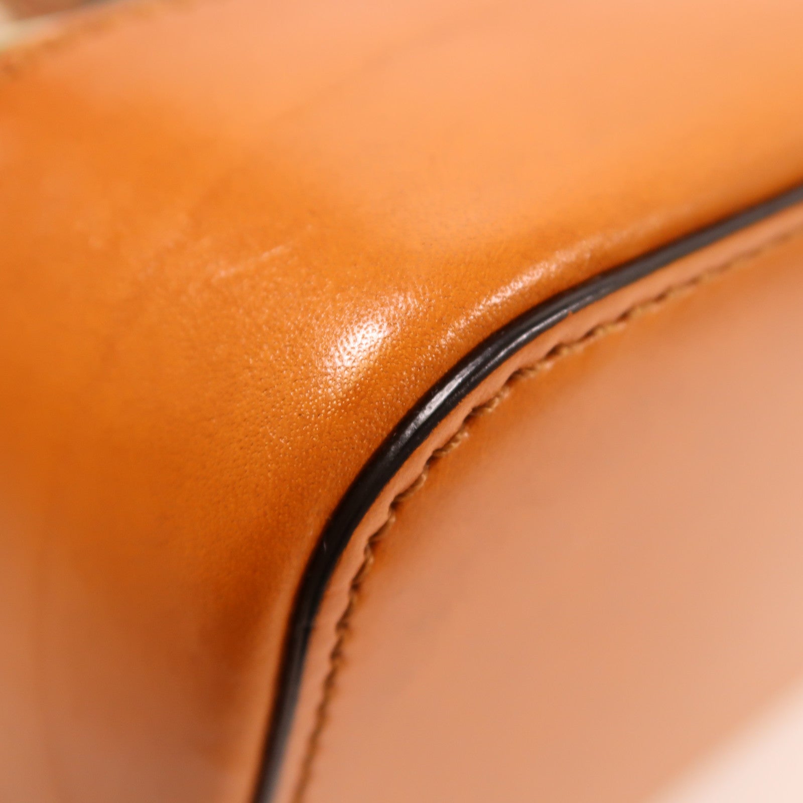 FENDI PVC/牛皮皮革Shoulder Bag金扣肩背袋