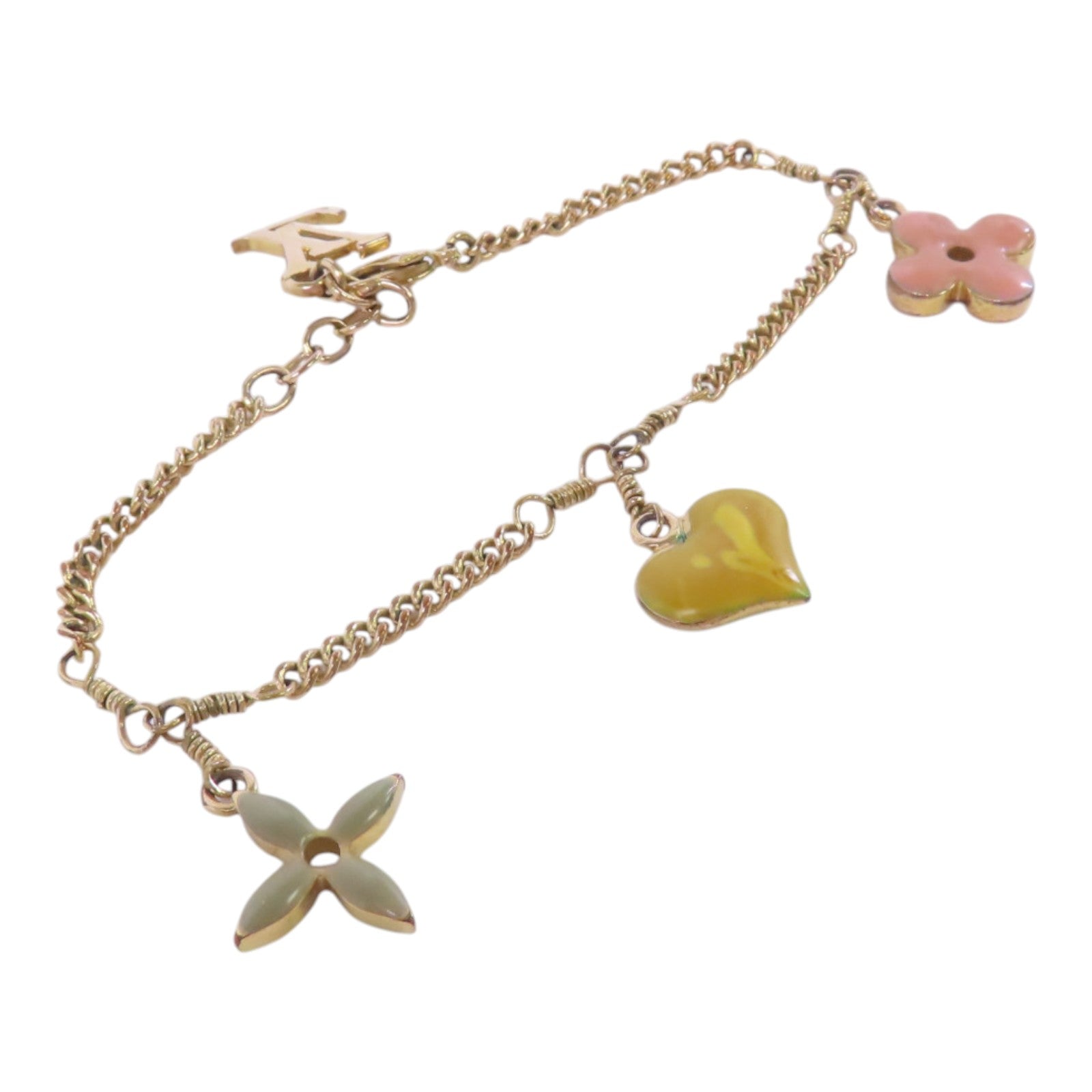 LOUIS VUITTON 金屬/PVC Bracelet金扣手鏈