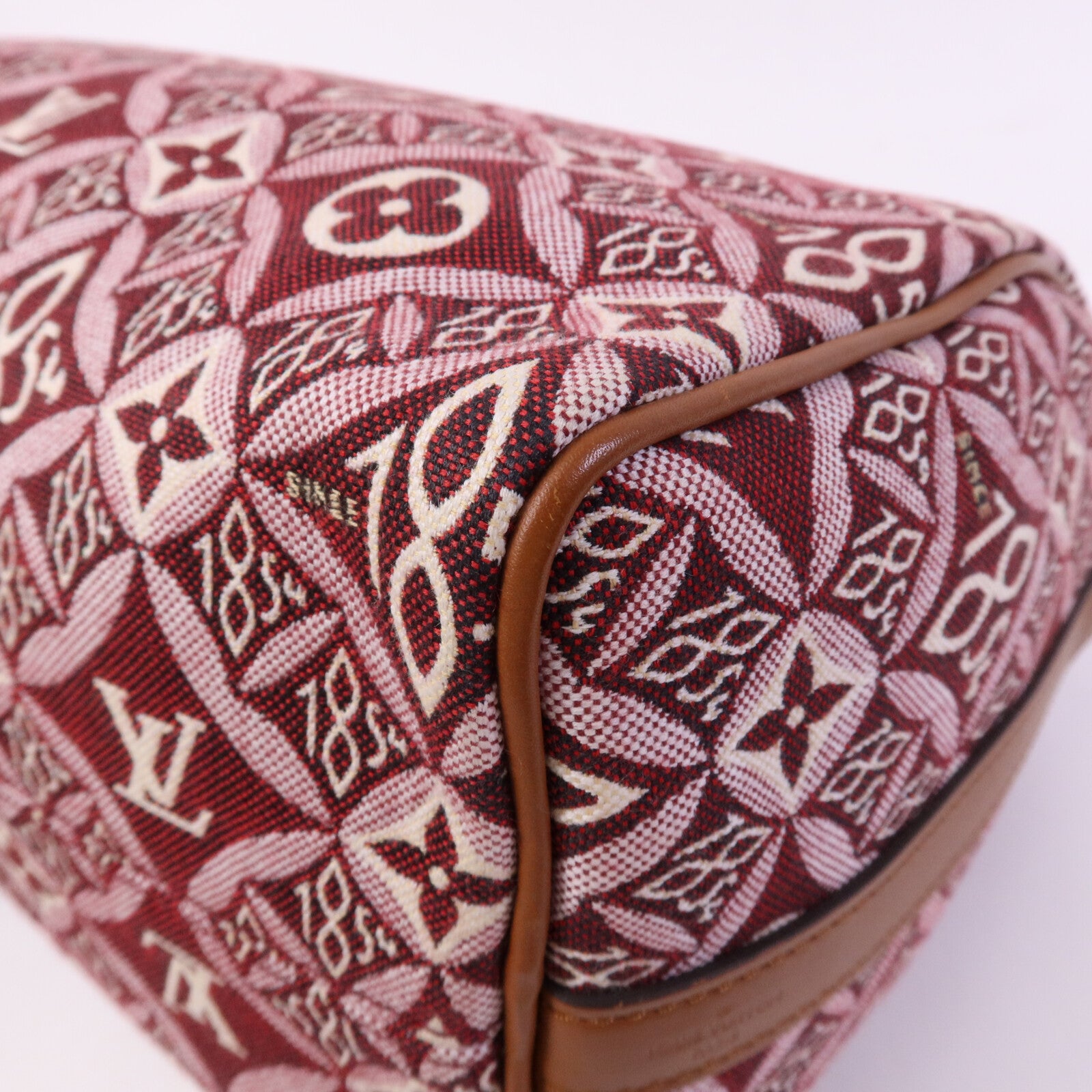 LOUIS VUITTON Jacquard Since 1854 Speedy Bandouliere 25金扣手挽肩背兩用袋