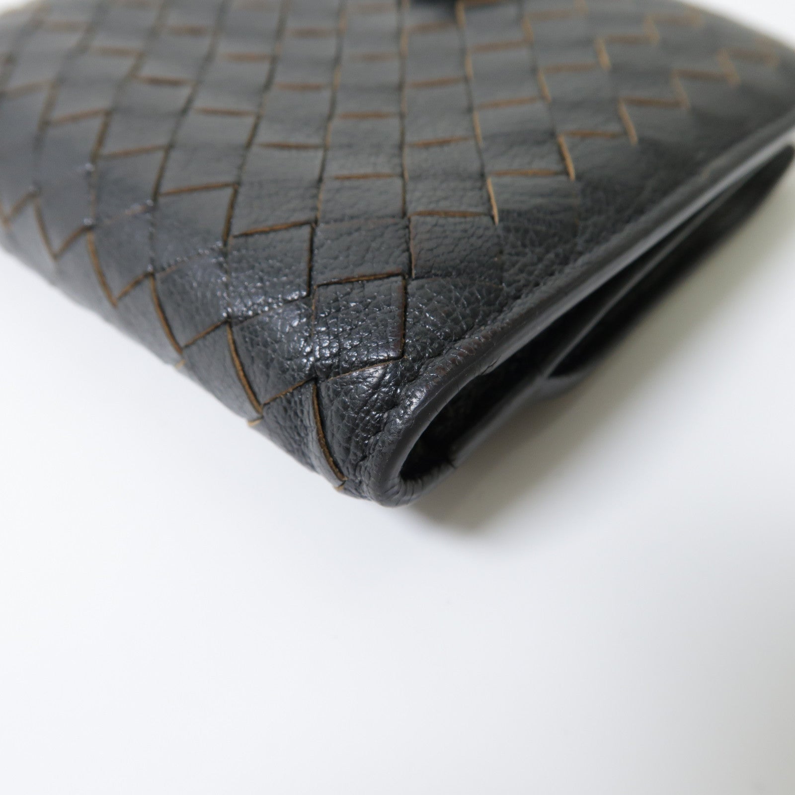 BOTTEGA VENETA 【激減優惠】織紋皮革Wallet錢包灰色