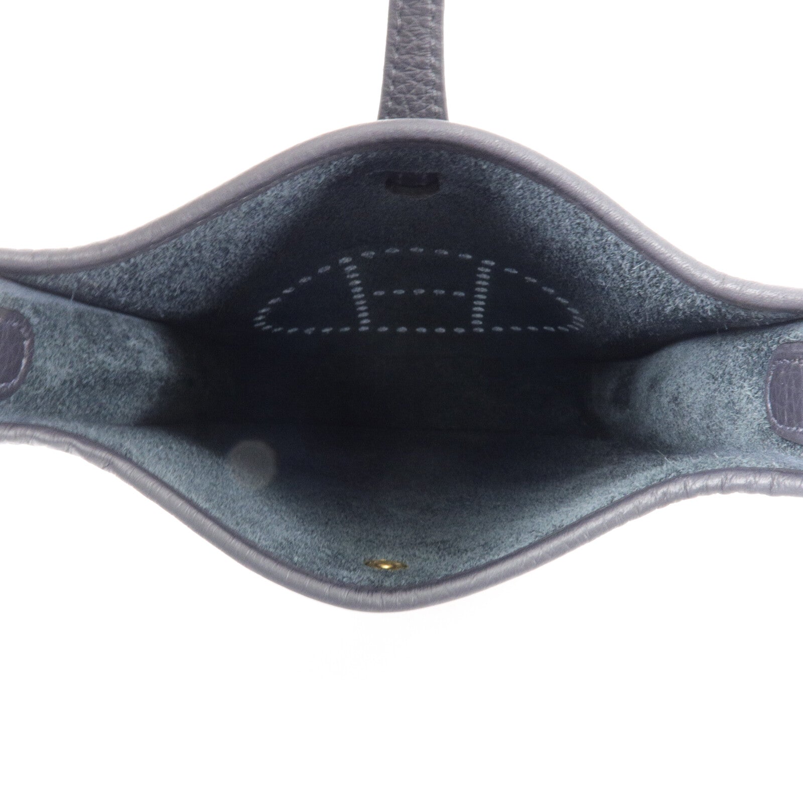 HERMES Clemence皮革Evelyne TPM肩背袋Bleu Encre