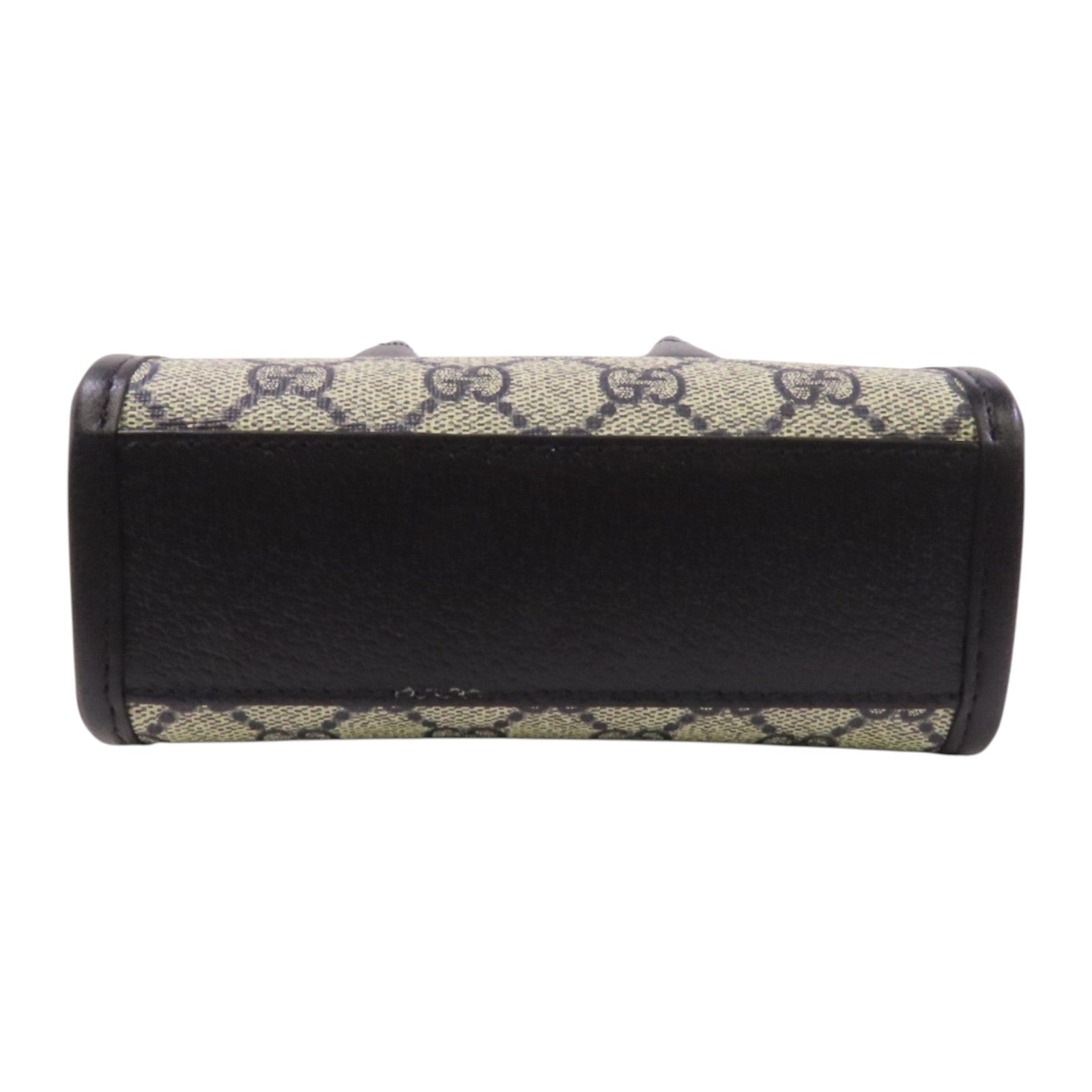 GUCCI 塗層帆布Interlocking G Mini Tote銀扣手挽肩背兩用袋