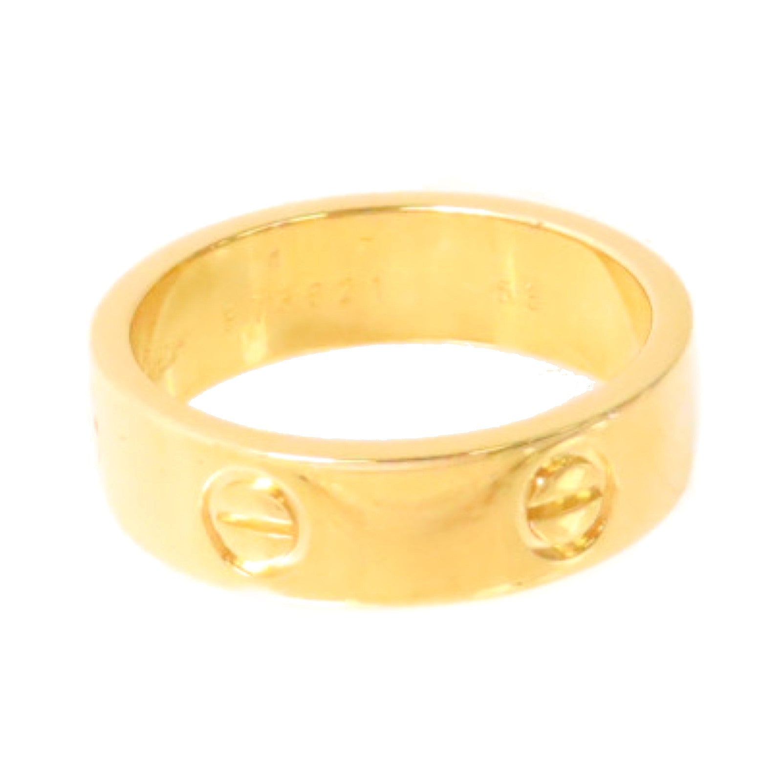 CARTIER 18K黃金Love Ring Classic Model戒指Cartier#58/US#8.25