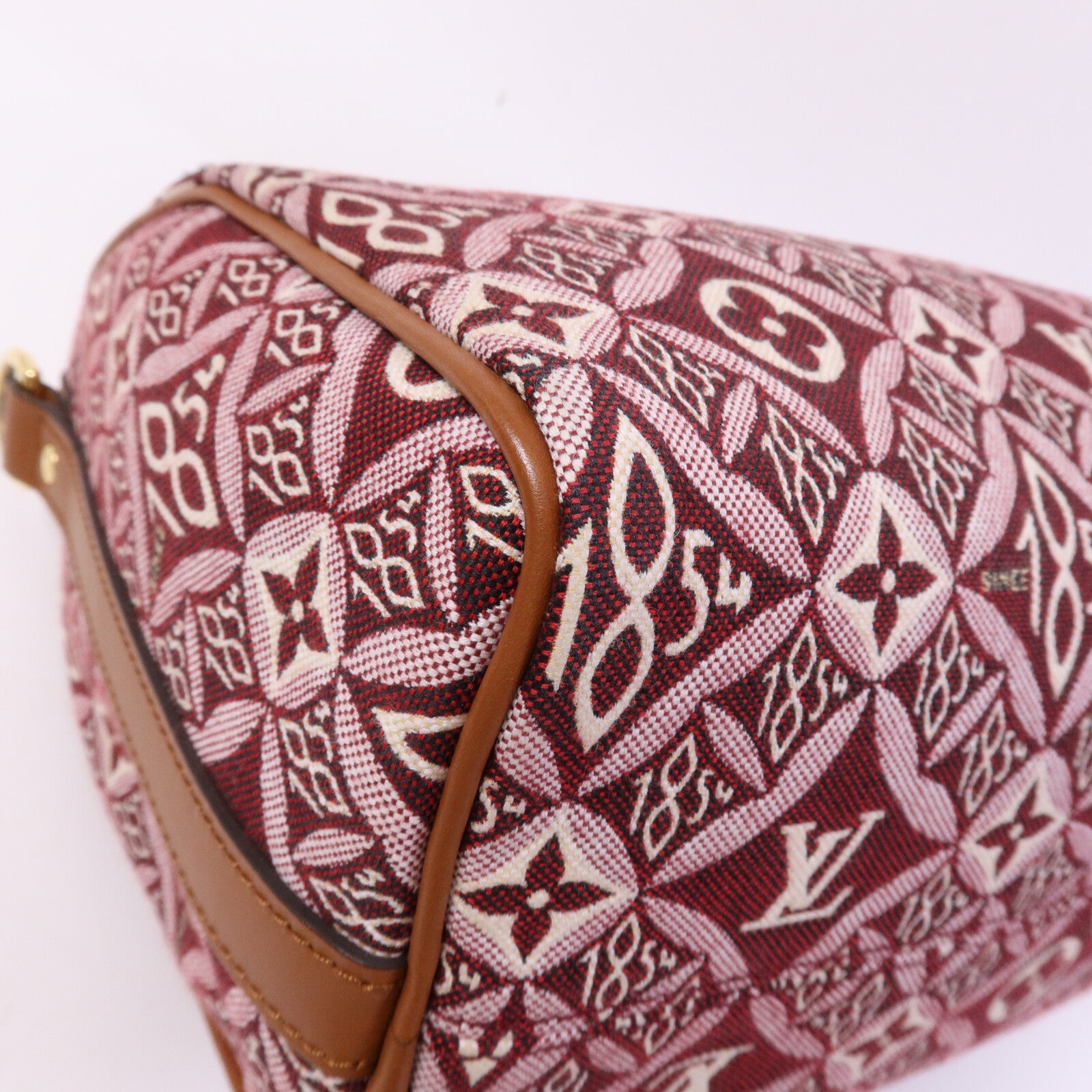 LOUIS VUITTON Jacquard Since 1854 Speedy Bandouliere 25金扣手挽肩背兩用袋