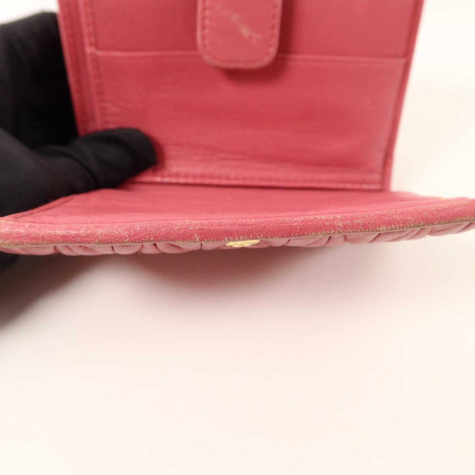 Miu Miu 羊皮皮革Matelasse Wallet錢包