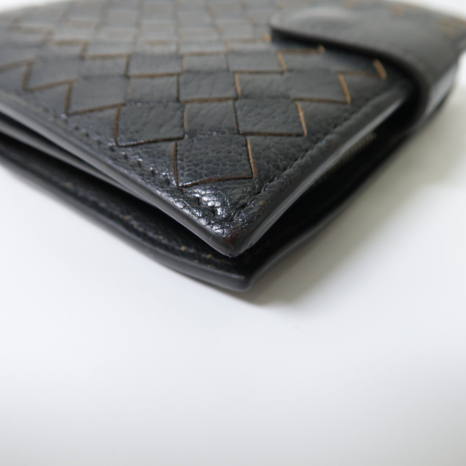 BOTTEGA VENETA 【激減優惠】織紋皮革Wallet錢包灰色