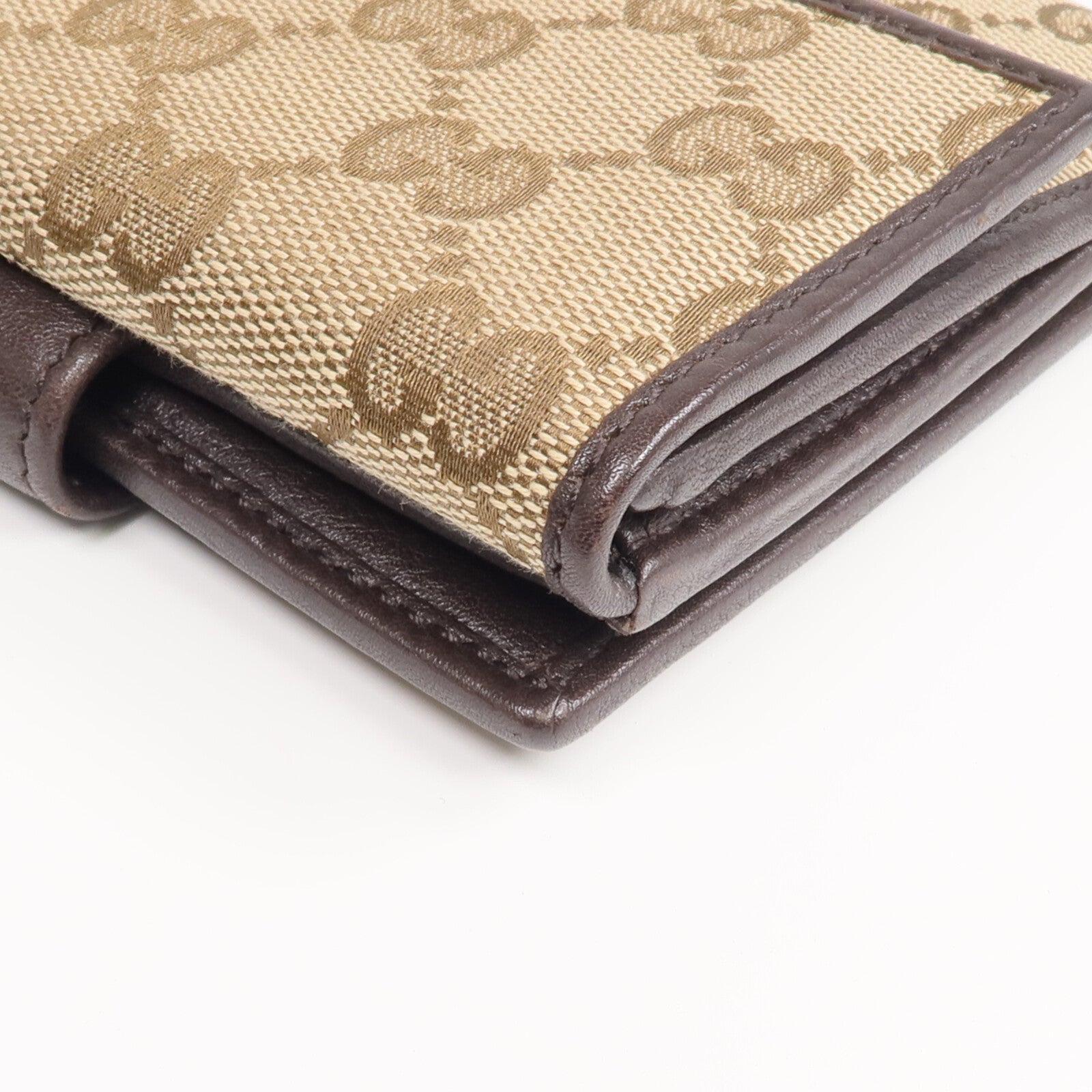 GUCCI 帆布Wallet金扣錢包