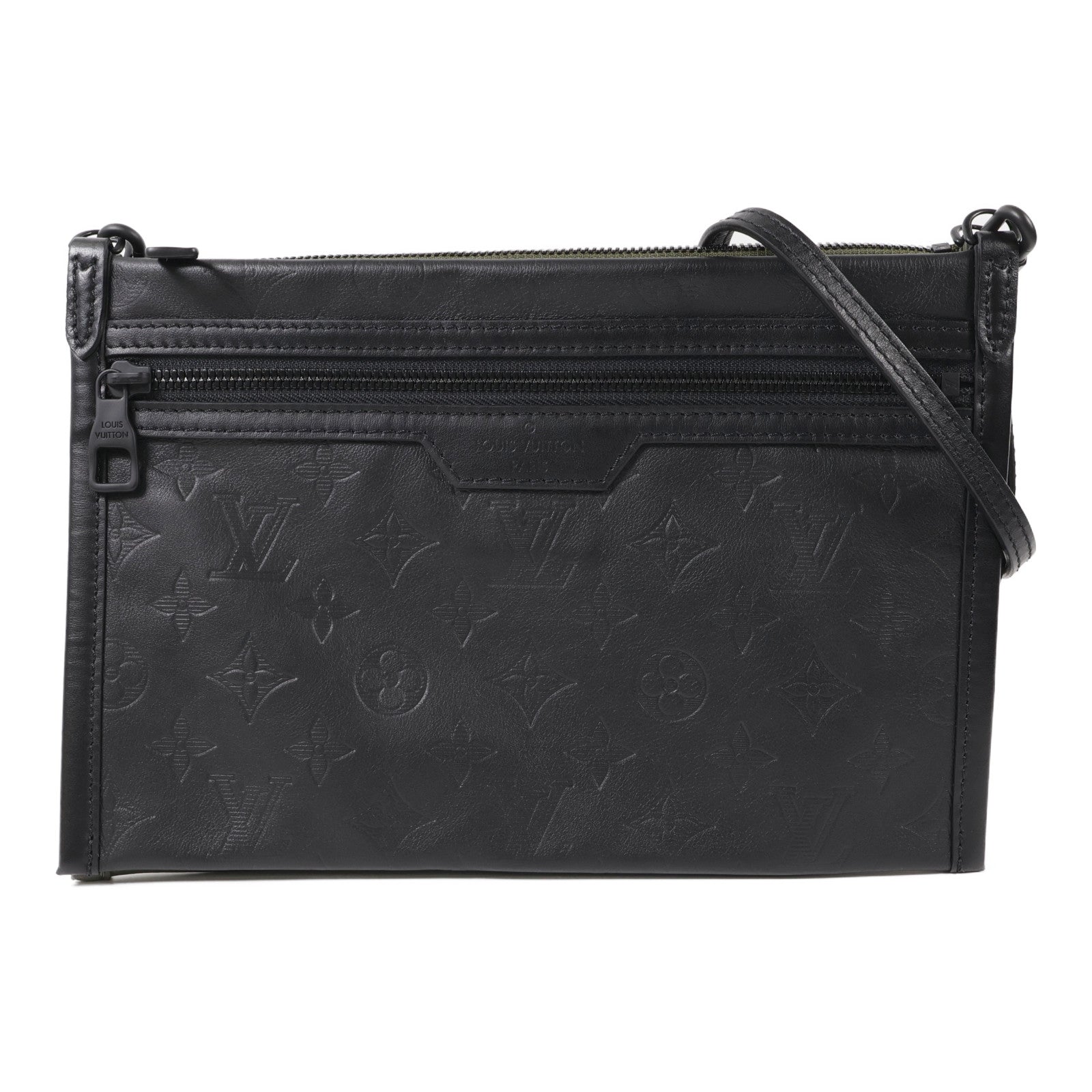 LOUIS VUITTON Monogram Shadow Flat Messenger Bag肩背袋