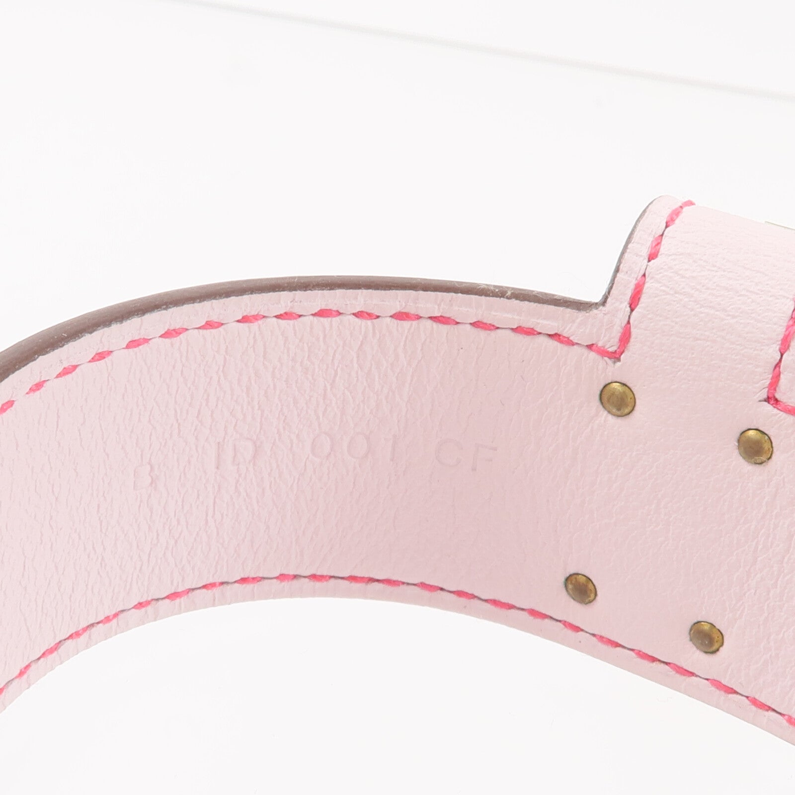 HERMES 【激減優惠】Chamkila/Swift皮革Bracelet Cuir Kelly Twist PM手帶Rose Pop/Mauve Pale