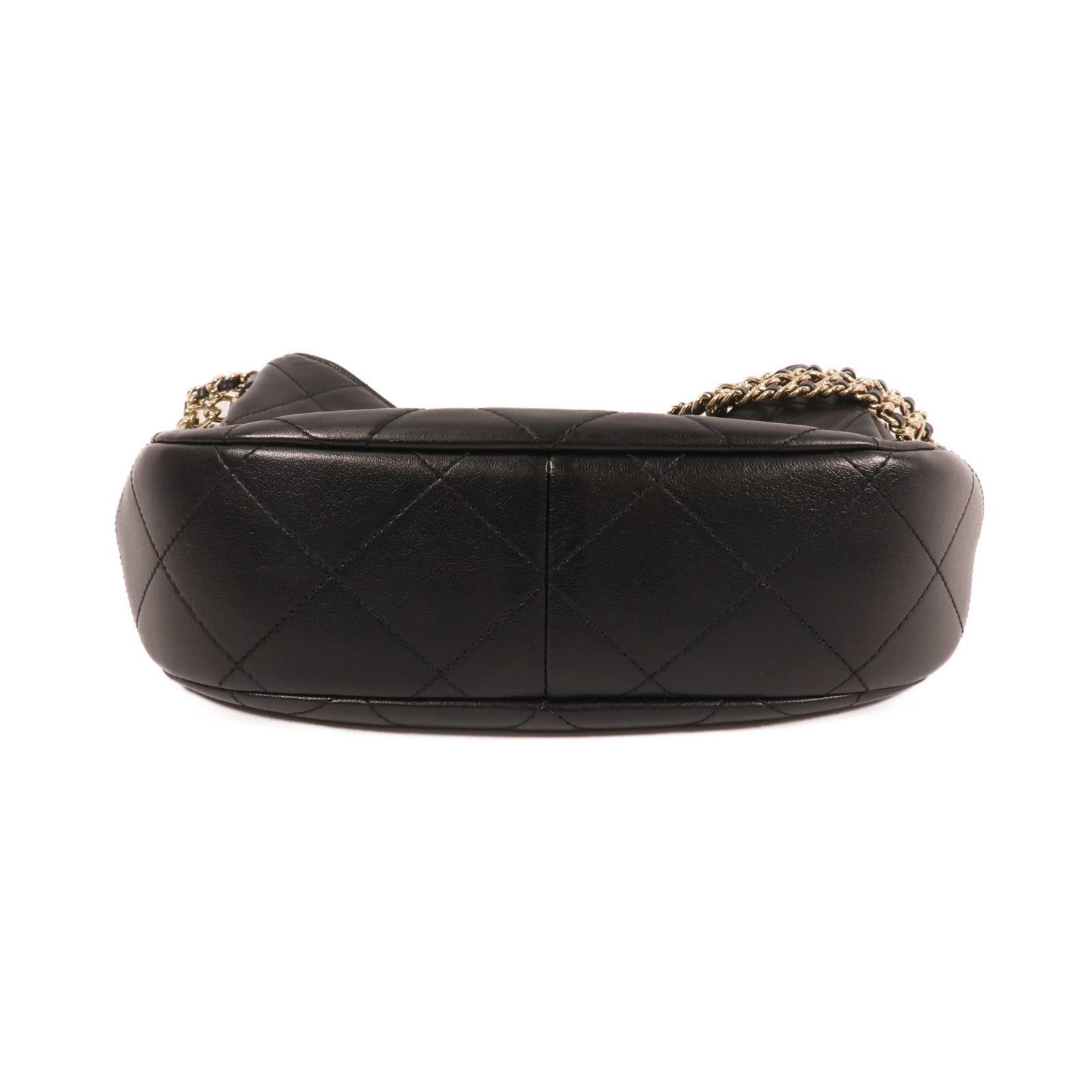 CHANEL 【激減優惠】羊皮皮革Hobo Bag金扣鏈帶肩背袋
