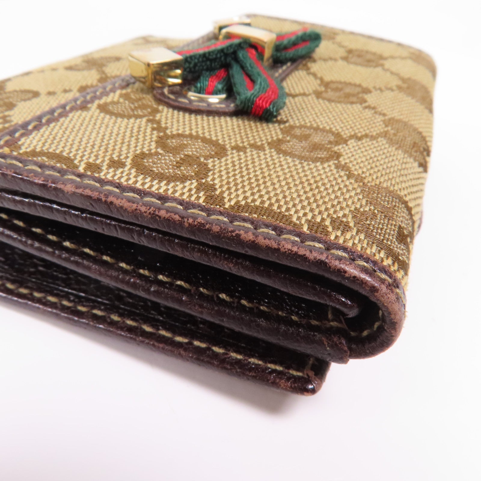 GUCCI 帆布Wallet金扣錢包