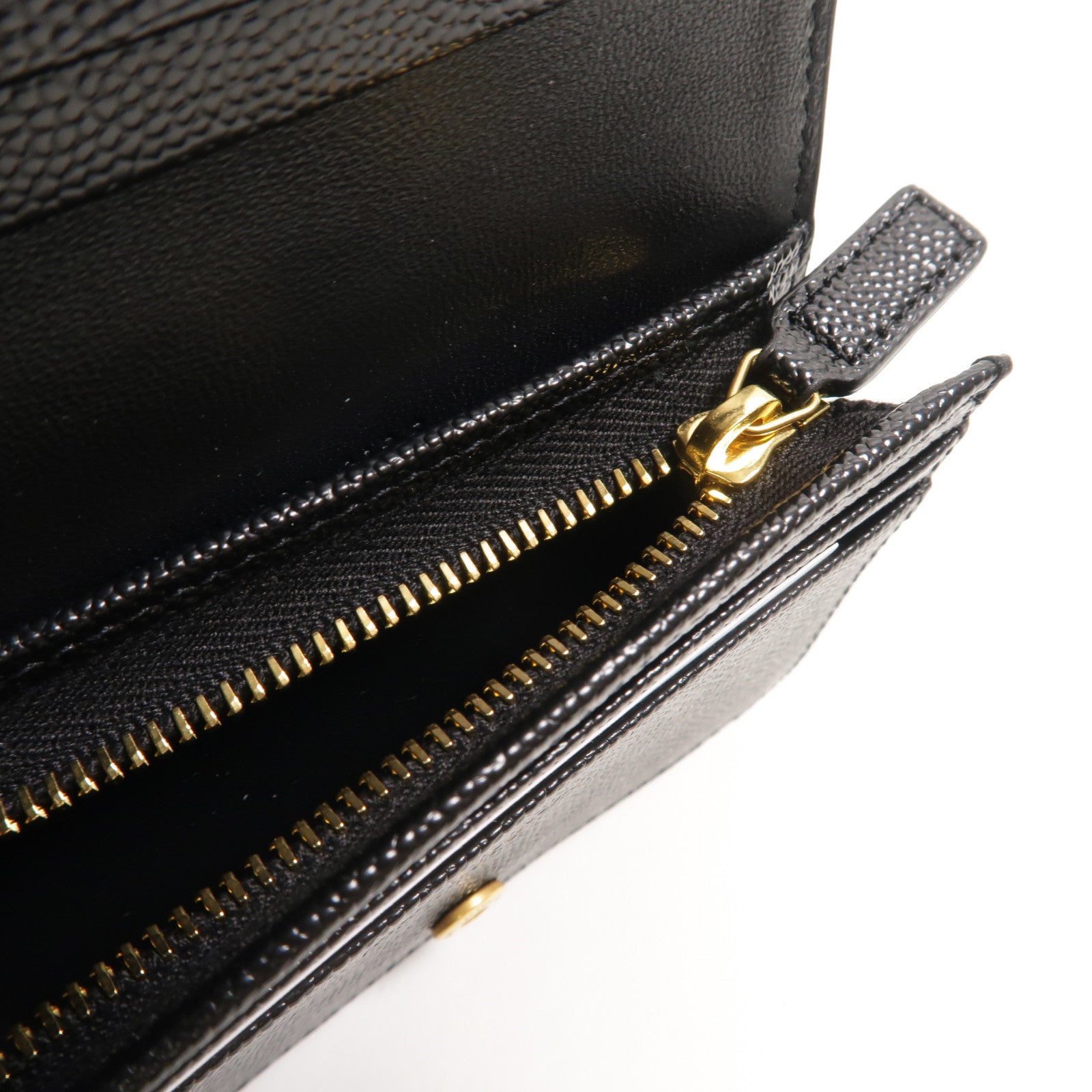 SAINT LAURENT 牛皮皮革Cassandre Matelasse Flap Card Case錢包