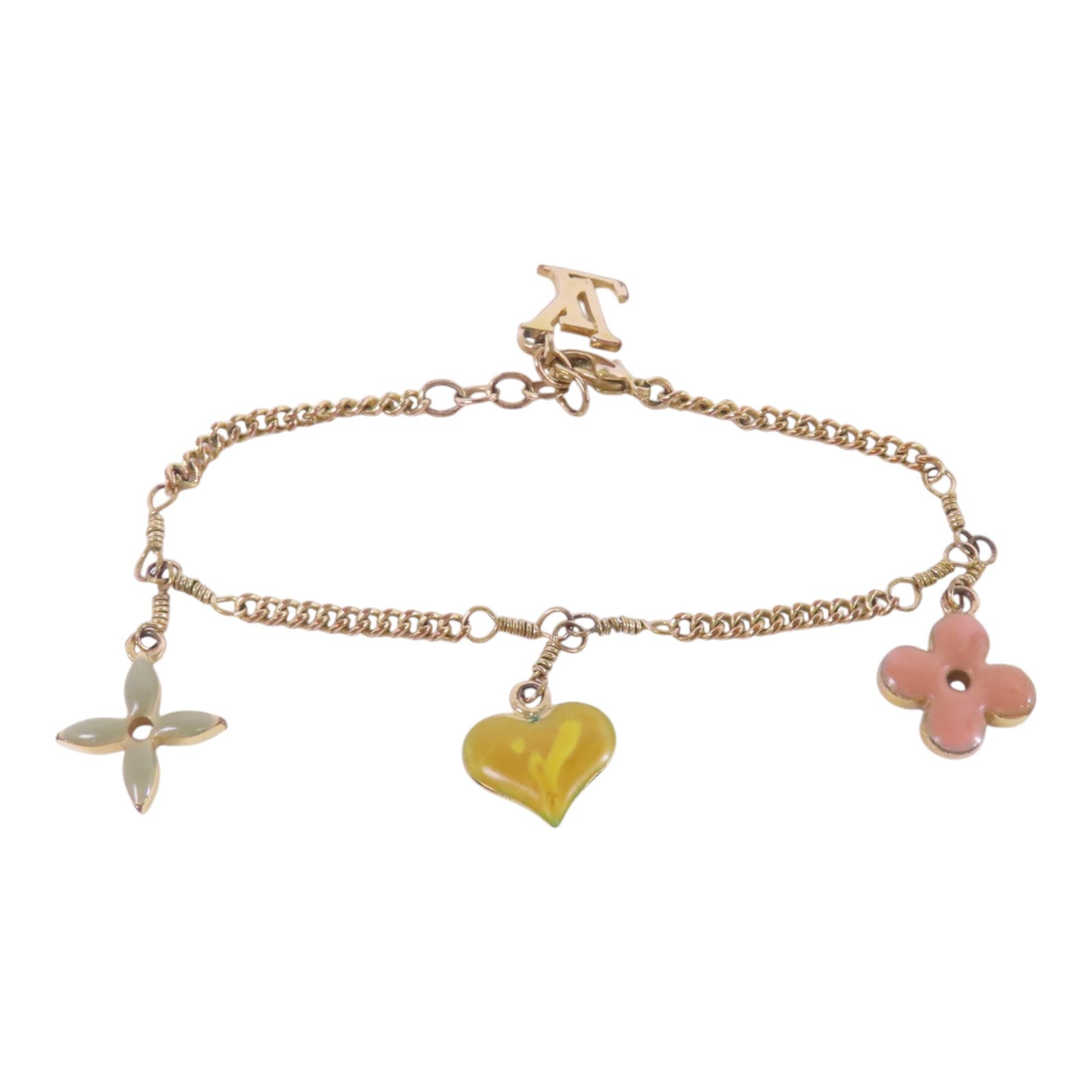 LOUIS VUITTON 金屬/PVC Bracelet金扣手鏈